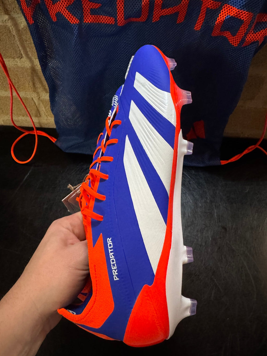 Scarpe da calcio Elite FG - Bianco/Blu - Giaguaro_Store