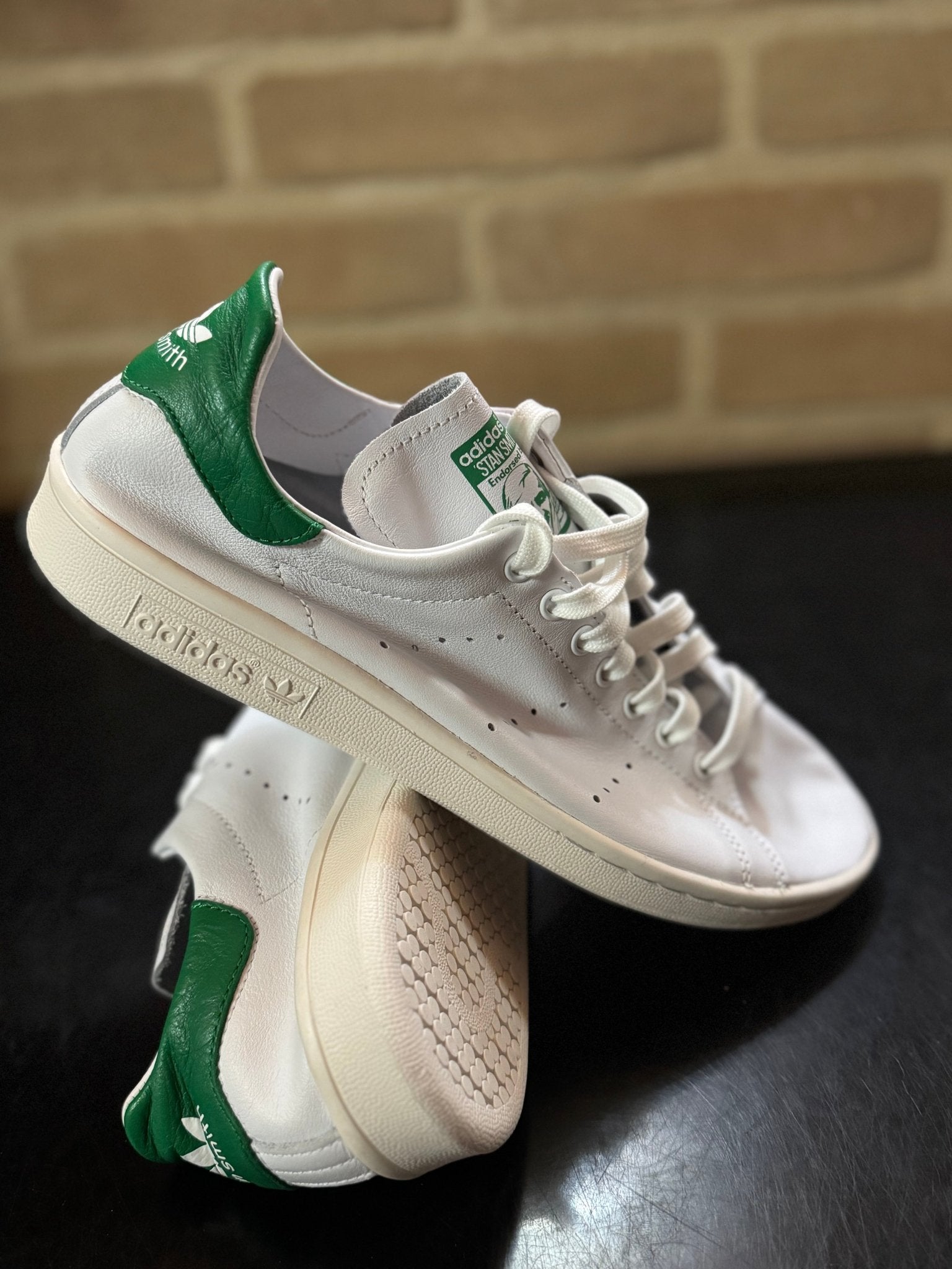 Sneakers minimal destrutturate - Bianco/Verde - Giaguaro_Store