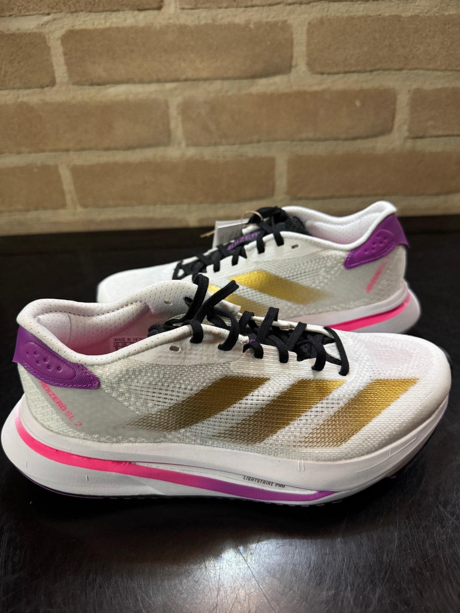 Scarpe da running leggere - Bianco/Oro - Giaguaro_Store