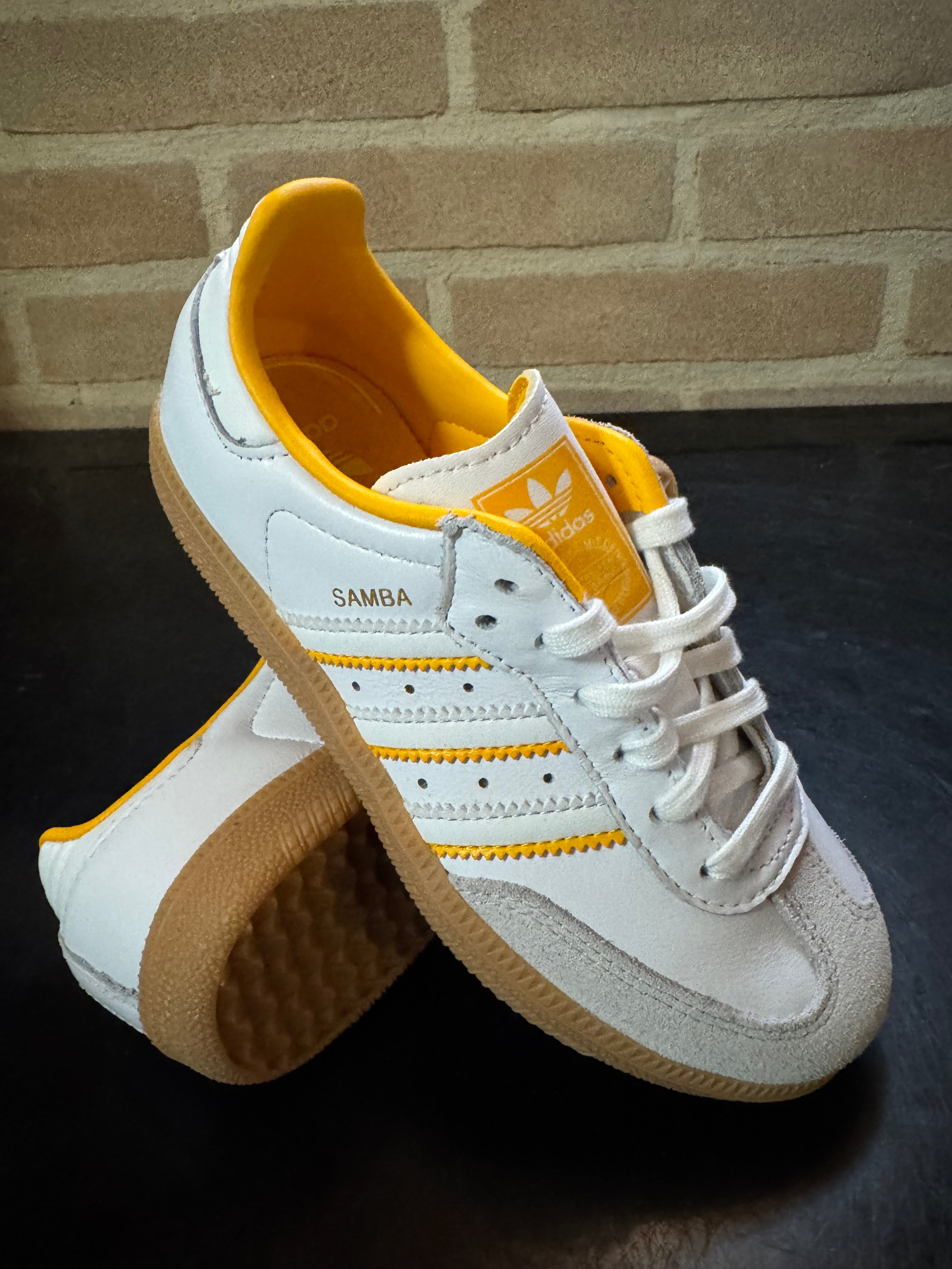 Adidas Samba OG - Bianco/arancioni