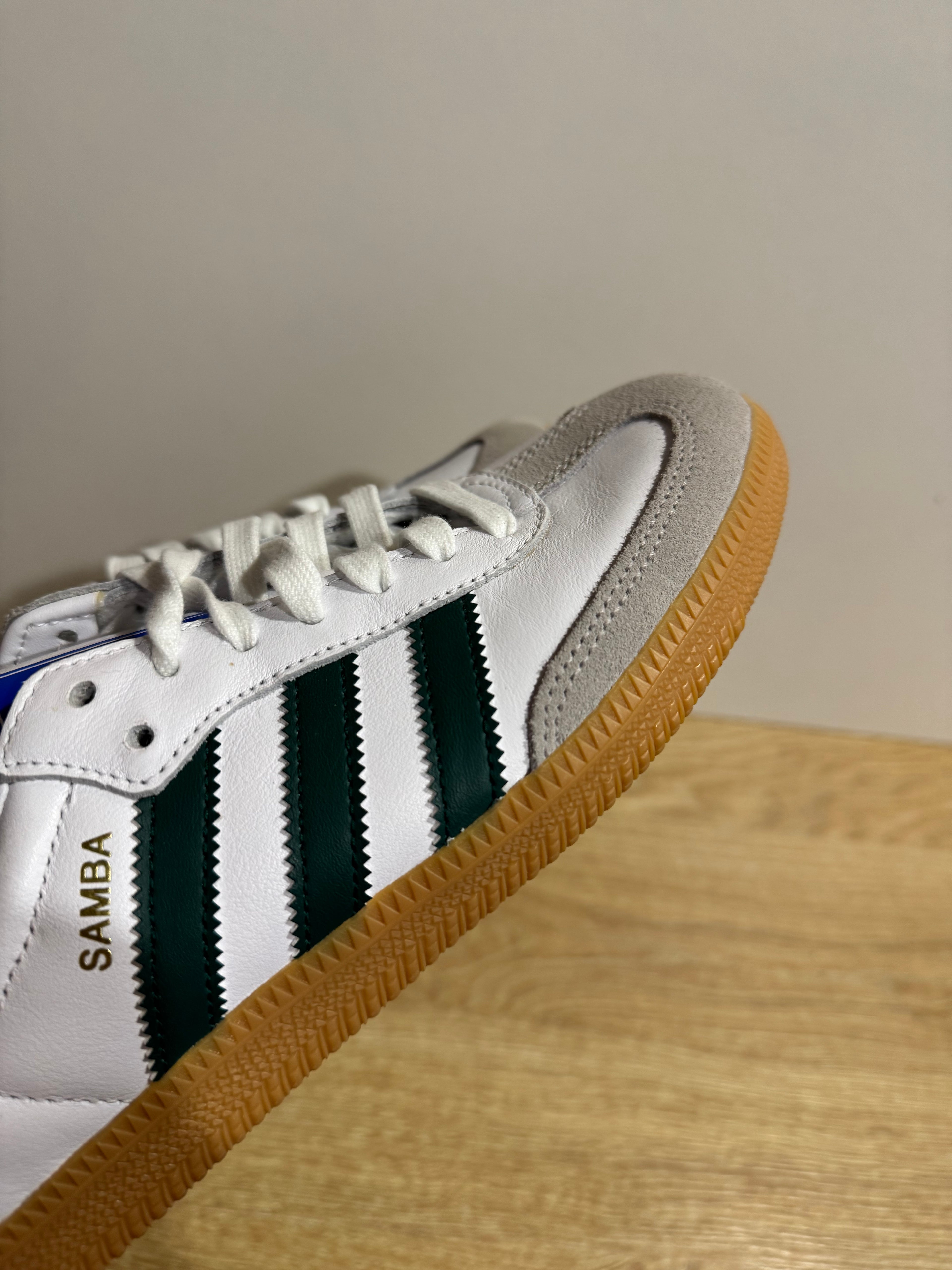 Adidas Samba OG "White collegiate green gum"