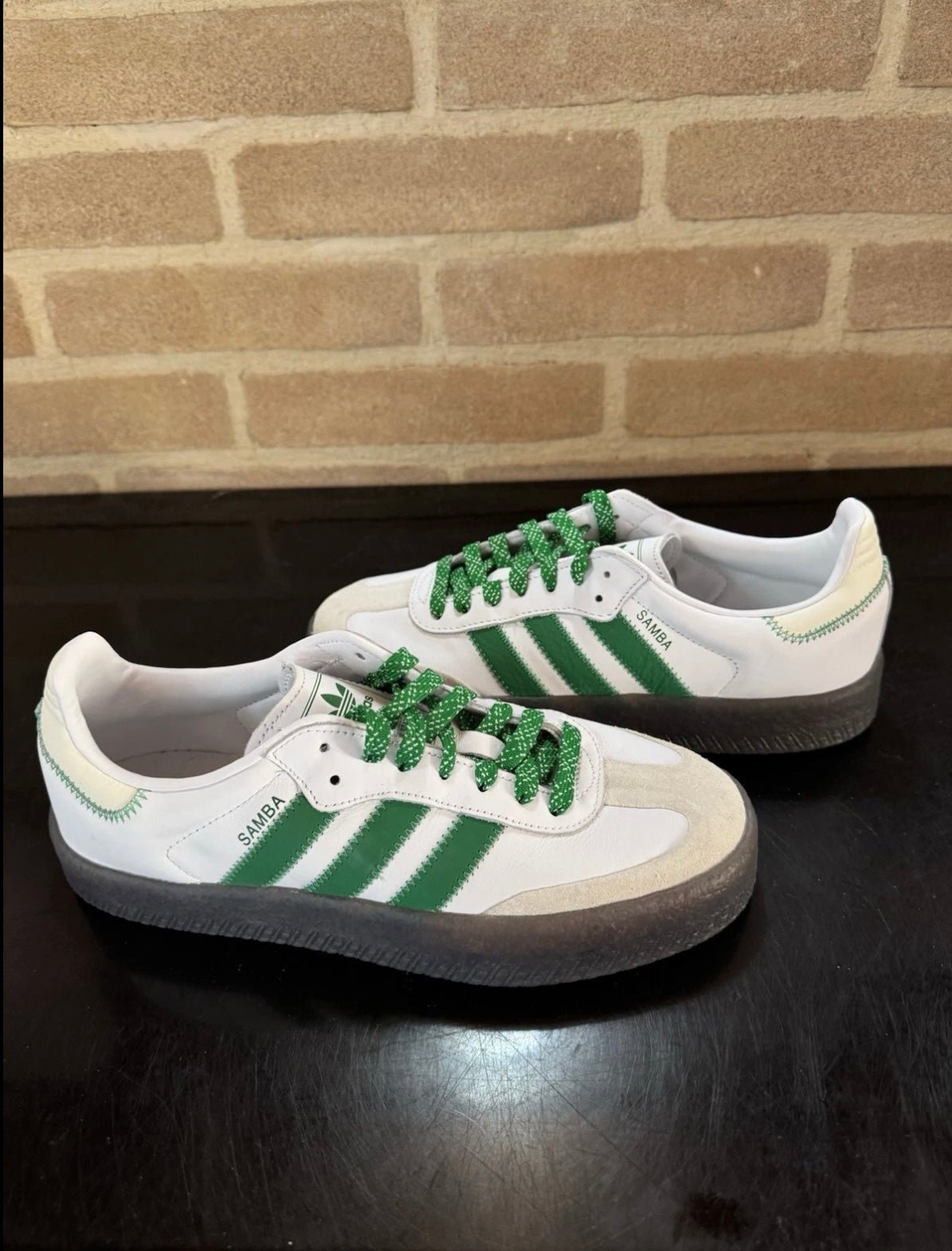 Sneakers retro' basse - Bianco/Verde - Giaguaro_Store