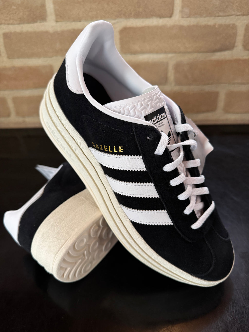 Adidas Gazelle Bold "Black White"