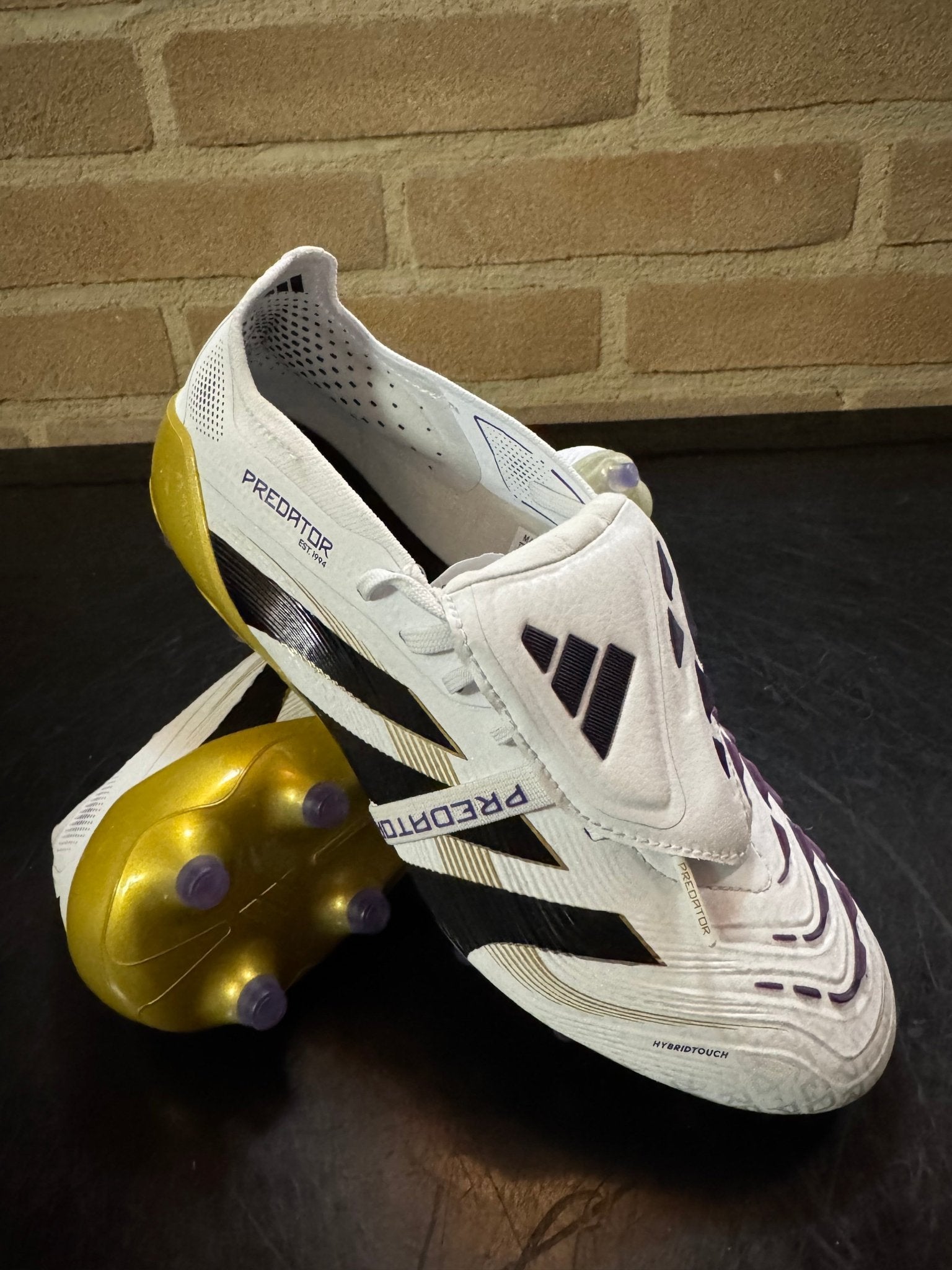 Scarpe da calcio Elite AG - linguetta ripiegabile - Bianco/Nero - Giaguaro_Store