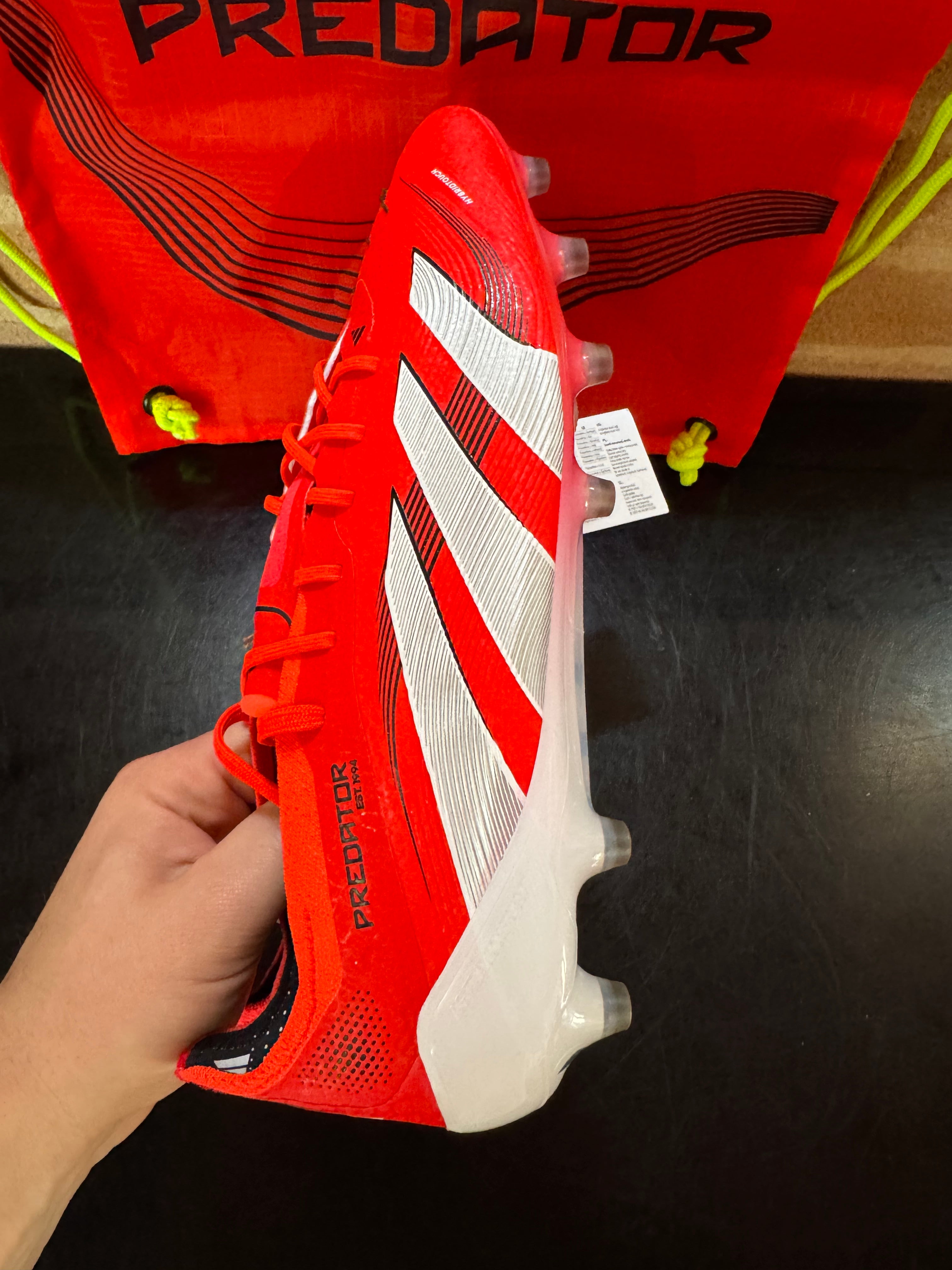Adidas Predator Elite Laceless AG - Rosse