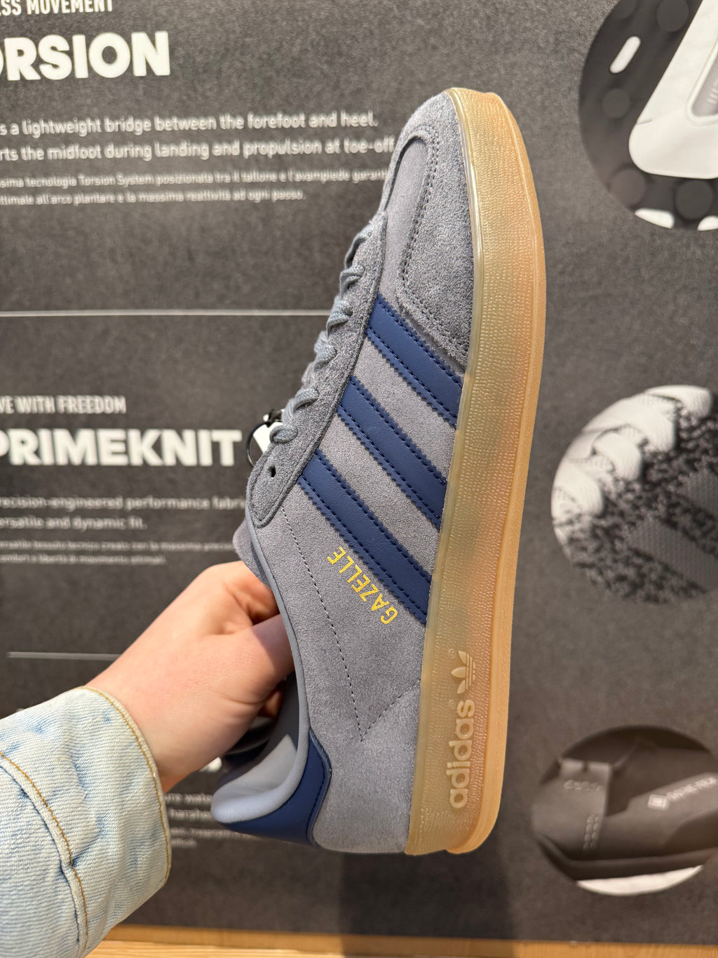 Adidas Gazelle Indoor - Grigio/Blu