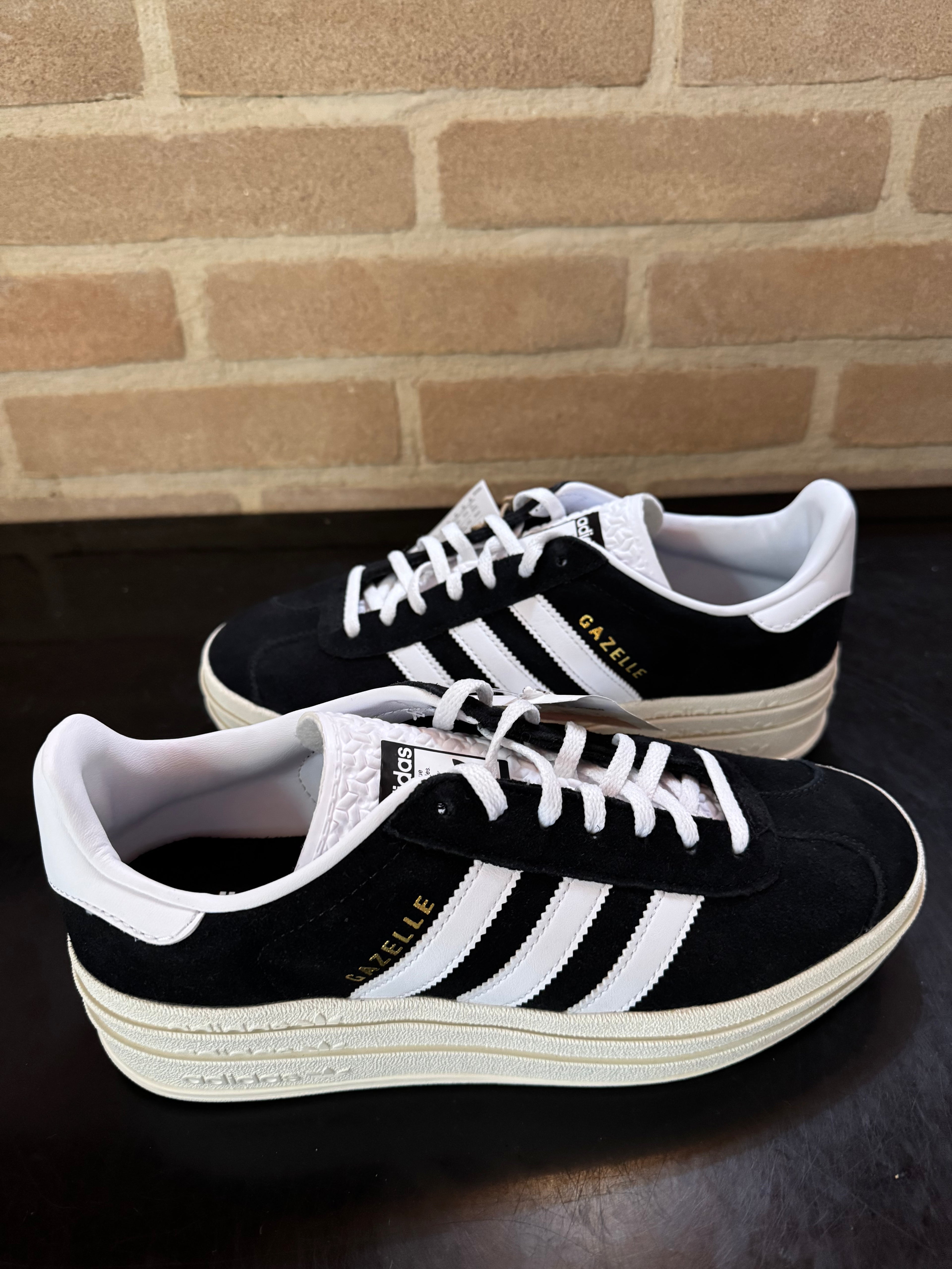 Adidas Gazelle Bold "Black White"
