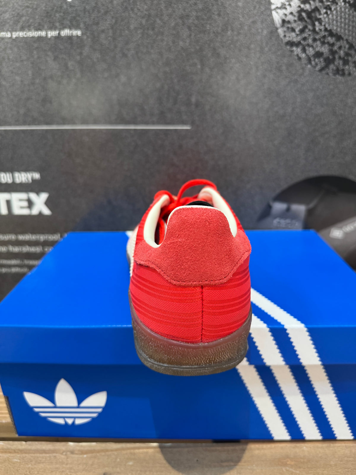 Adidas Gazelle Indoor "Red Pinstripe Satin"