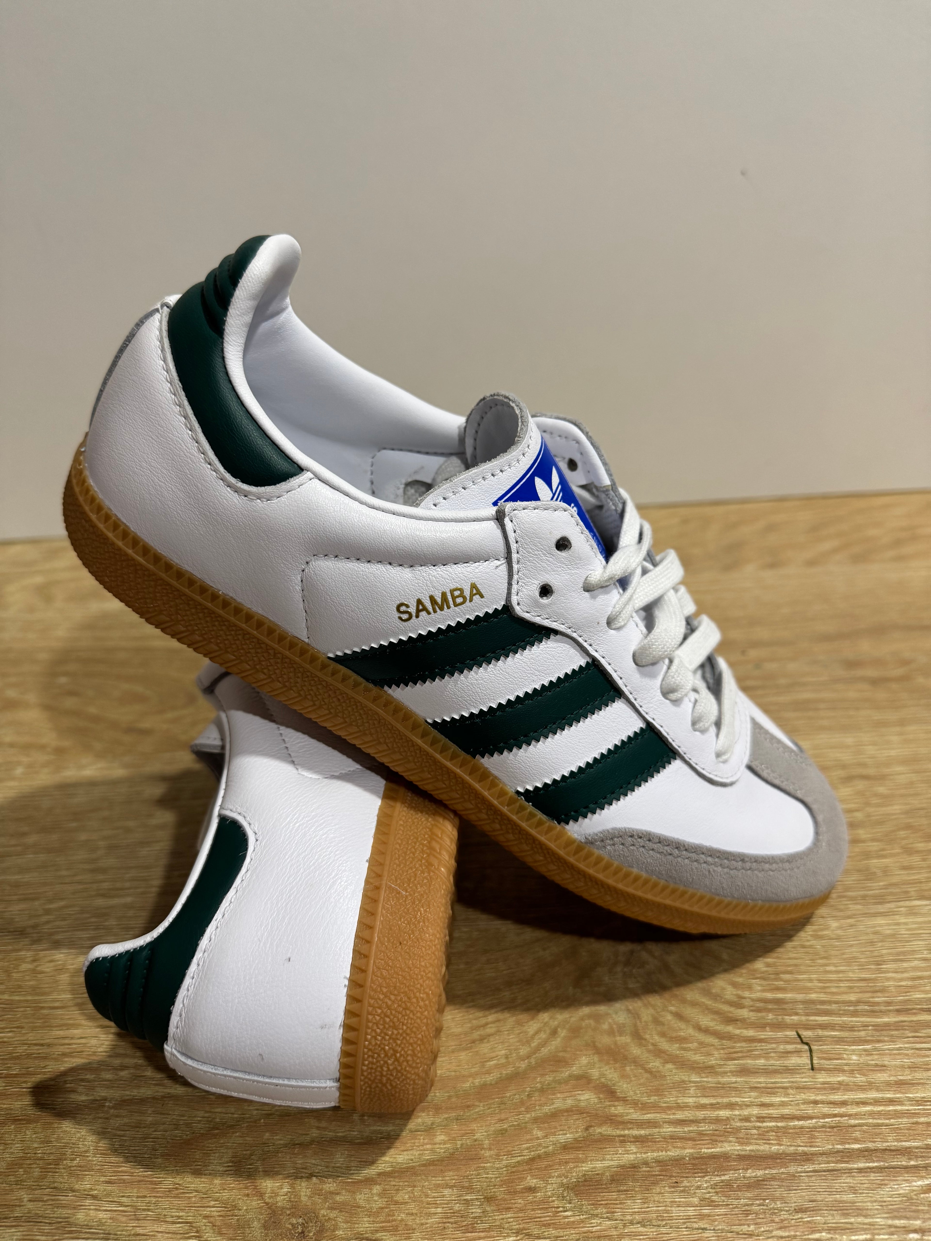 Adidas Samba OG "White collegiate green gum"
