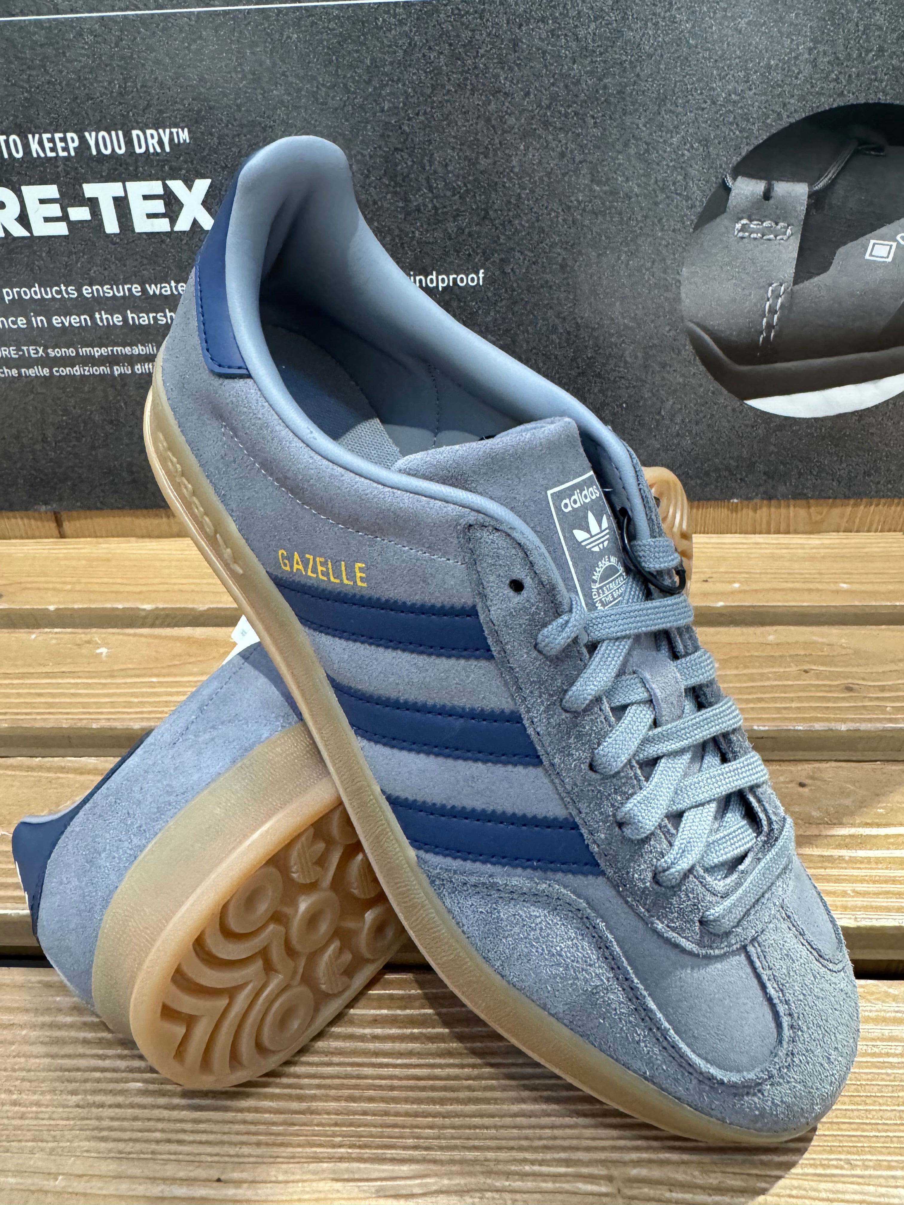 Adidas Gazelle Indoor - Grigio/Blu