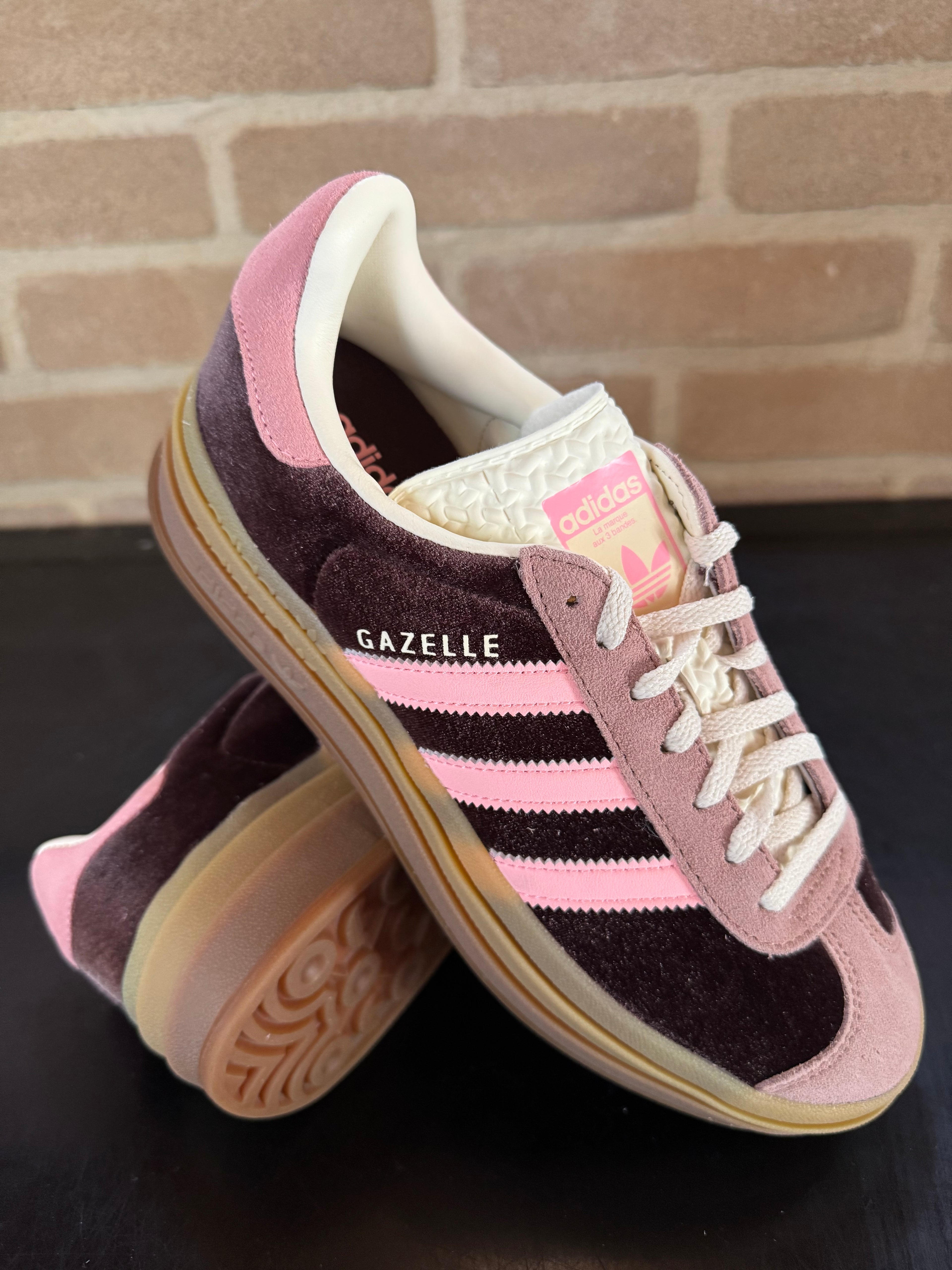 Adidas Gazelle Bold "Shadow Brown Glow Pink Velver"
