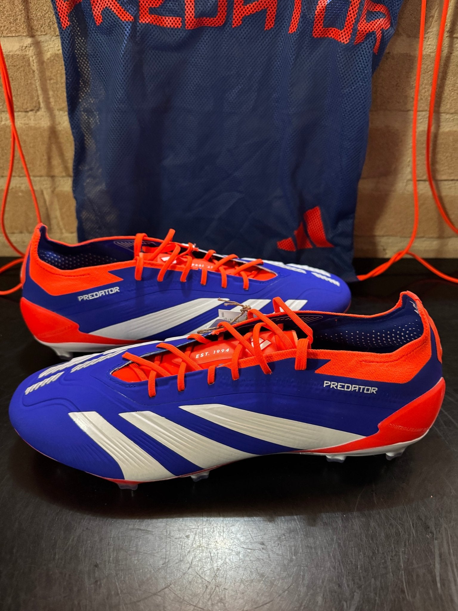 Scarpe da calcio Elite FG - Bianco/Blu - Giaguaro_Store