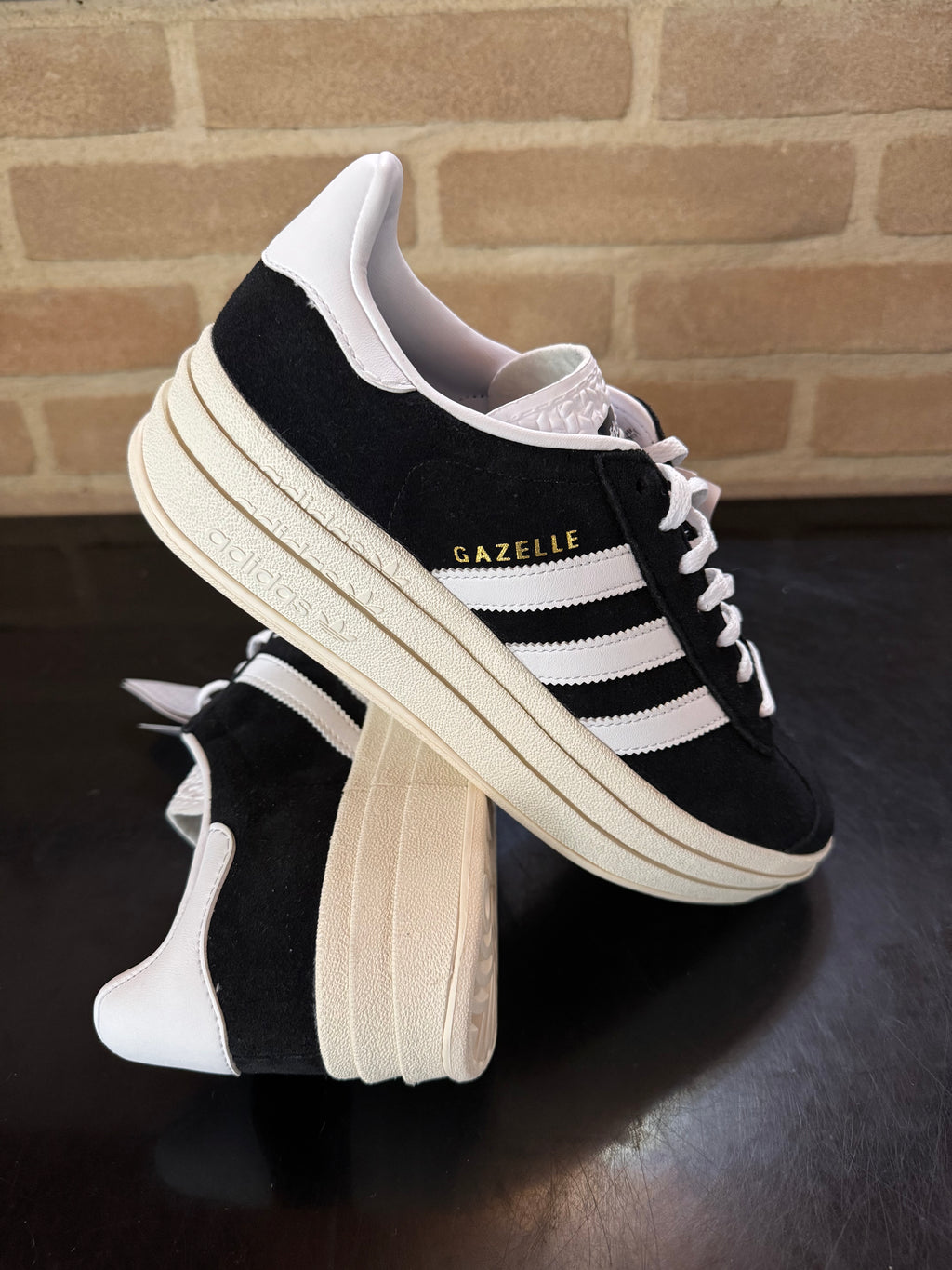 Adidas Gazelle Bold "Black White"