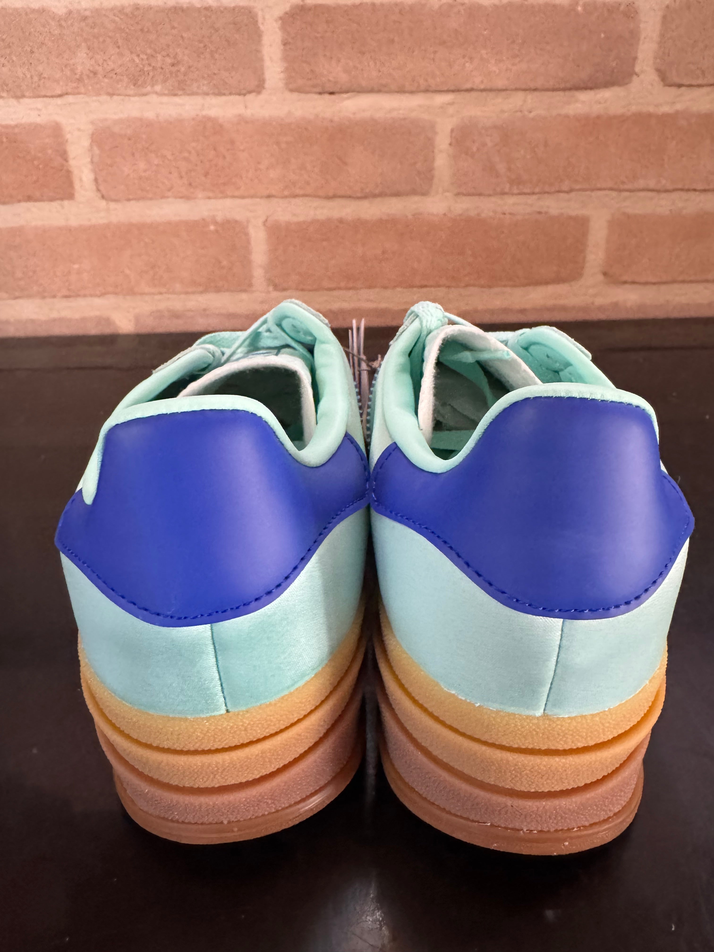 Adidas Gazelle Bold "Clear Mint Lucid Blue Satin"