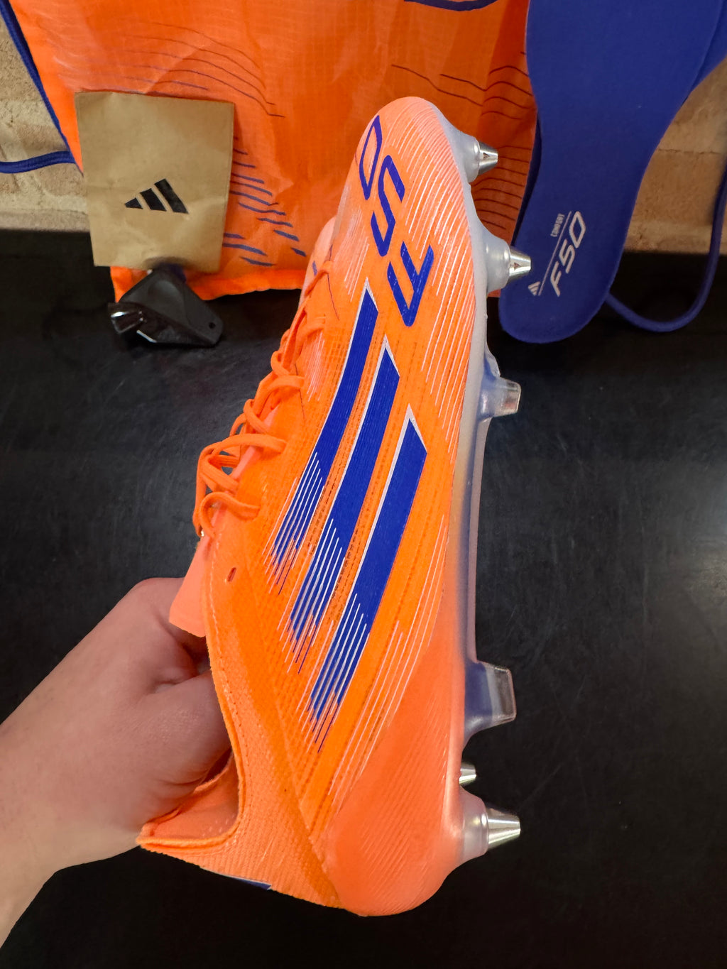 Adidas F50 Elite SG - Arancione/Blu