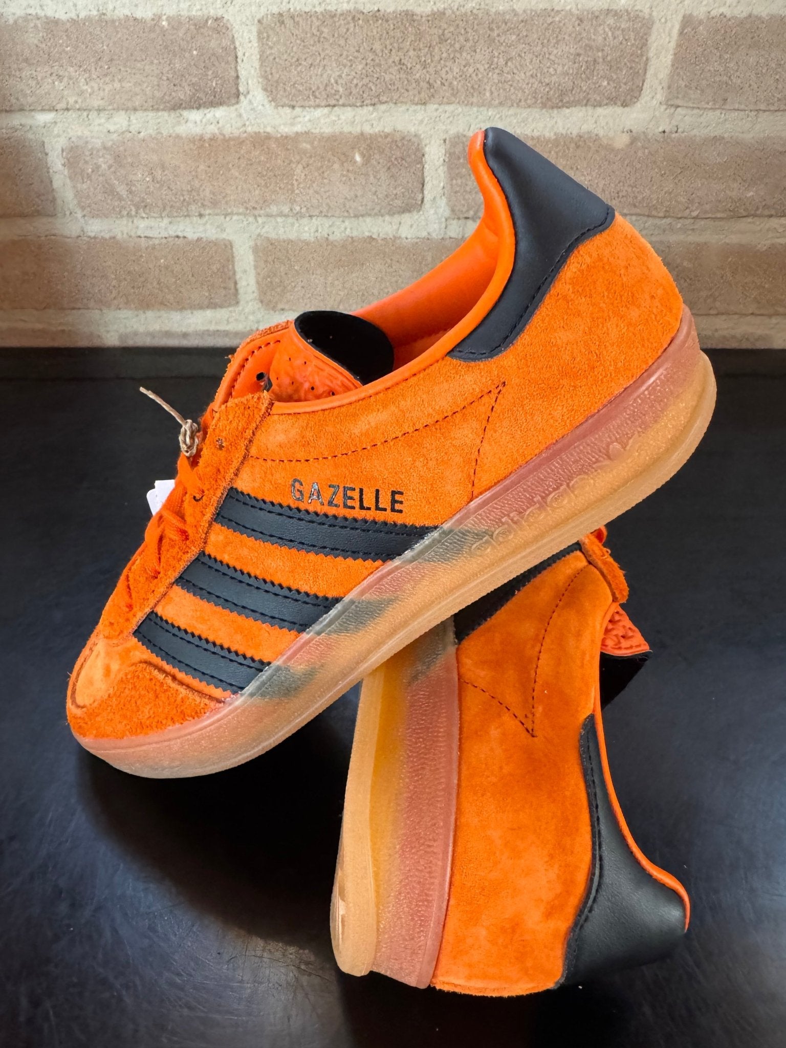 Sneakers retro' indoor - Arancione/Nero - Giaguaro_Store