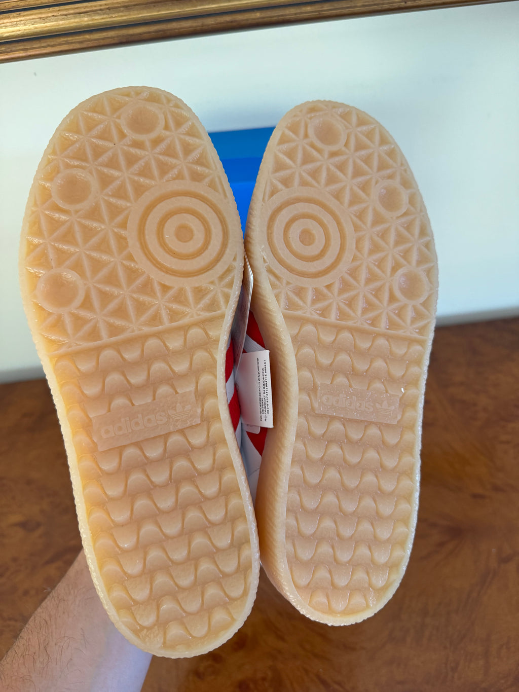 Adidas Sambae "White Scarlet Gum"