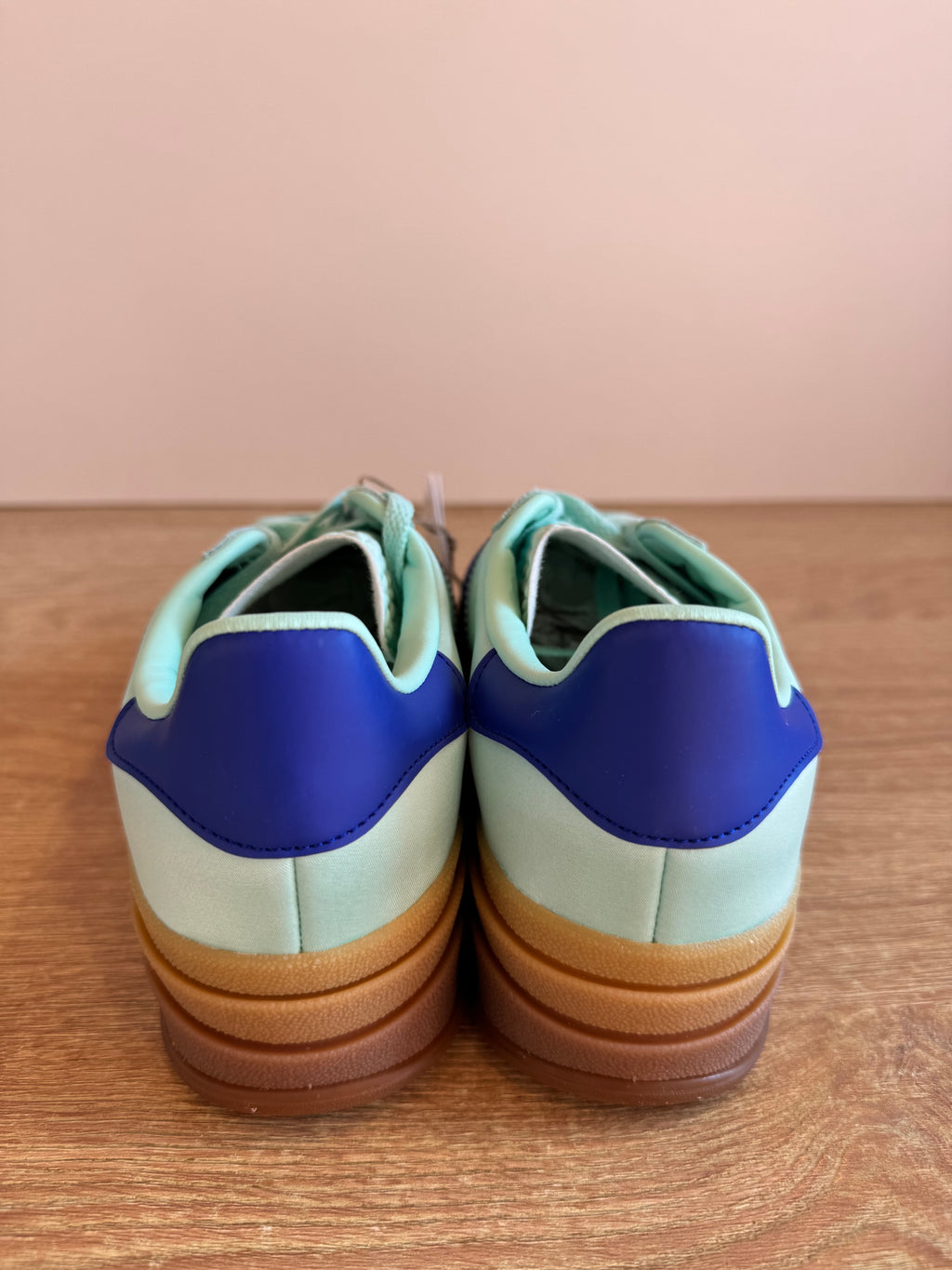 Adidas Gazelle Bold "Clear Mint Lucid Blue Satin"