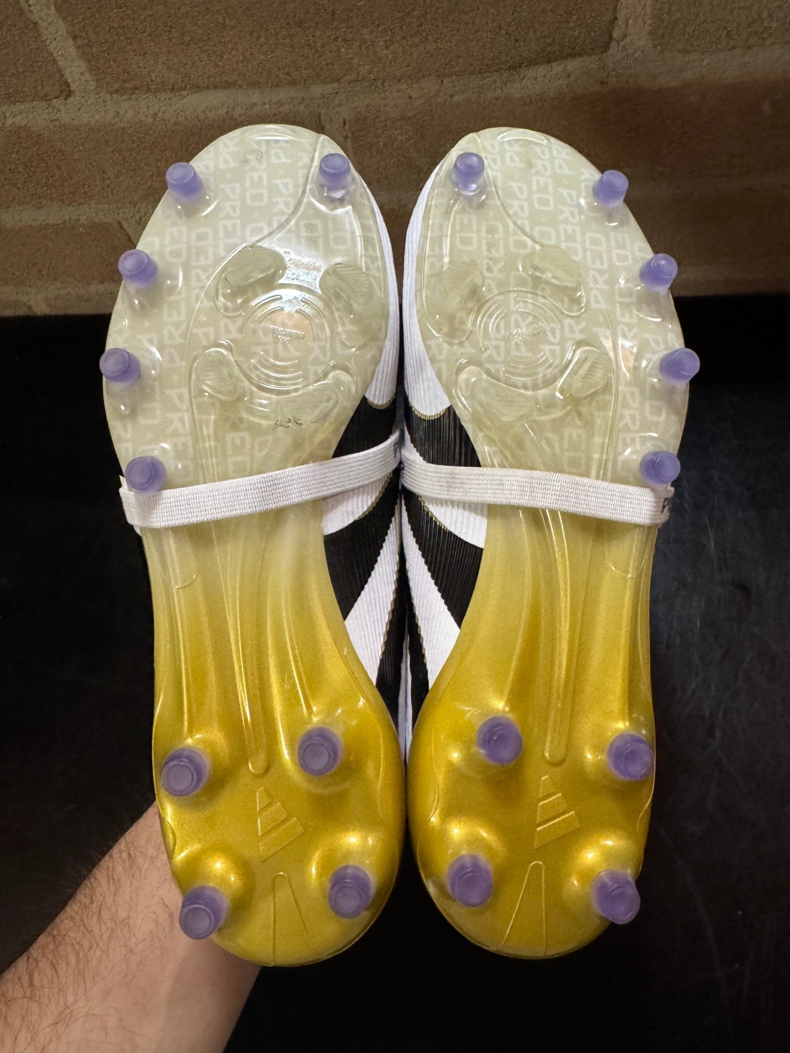 Scarpe da calcio Elite AG - linguetta ripiegabile - Bianco/Nero - Giaguaro_Store