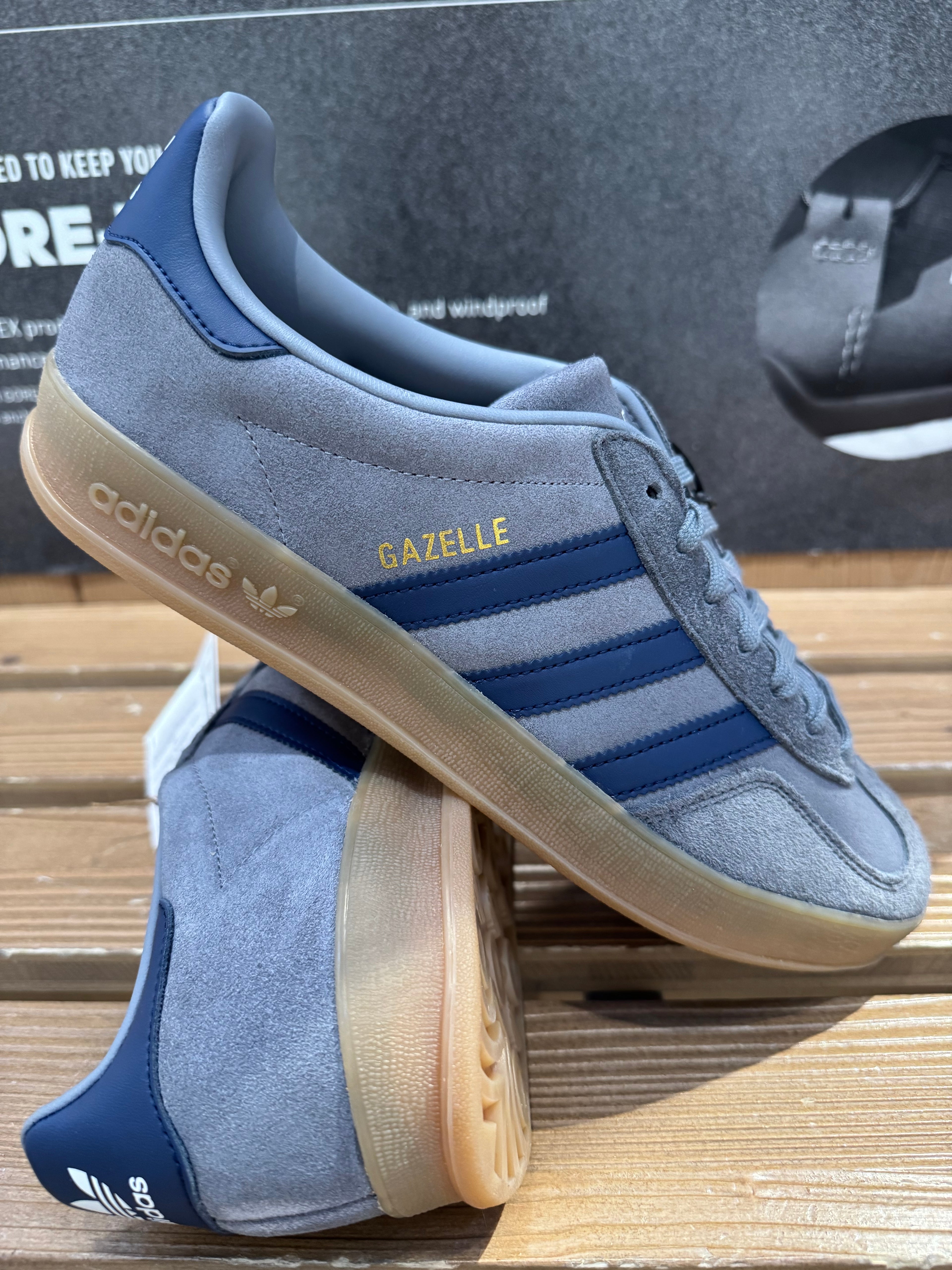 Adidas Gazelle Indoor - Grigio/Blu