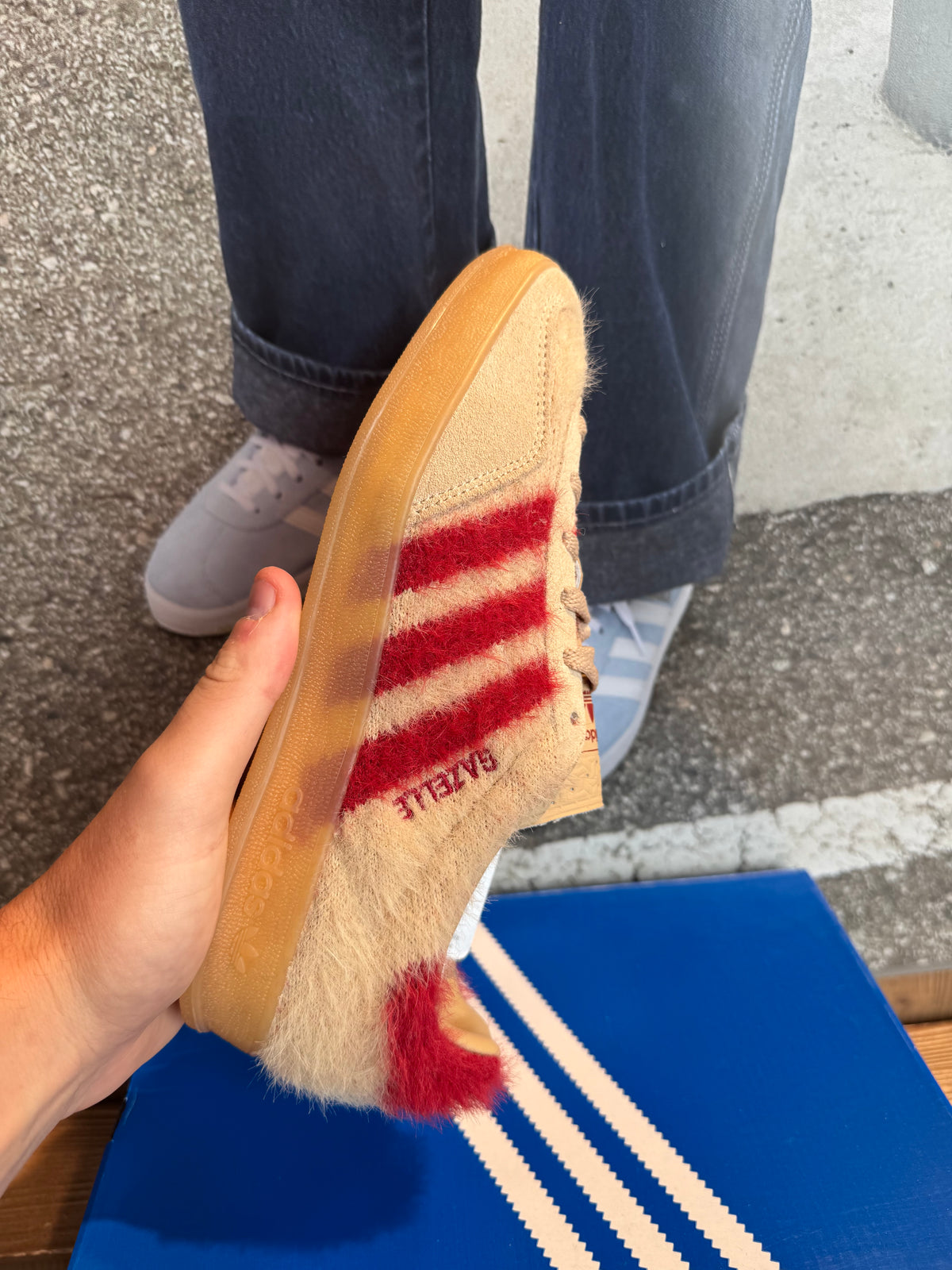 Adidas Gazelle Indoor "Beige Red Gum"