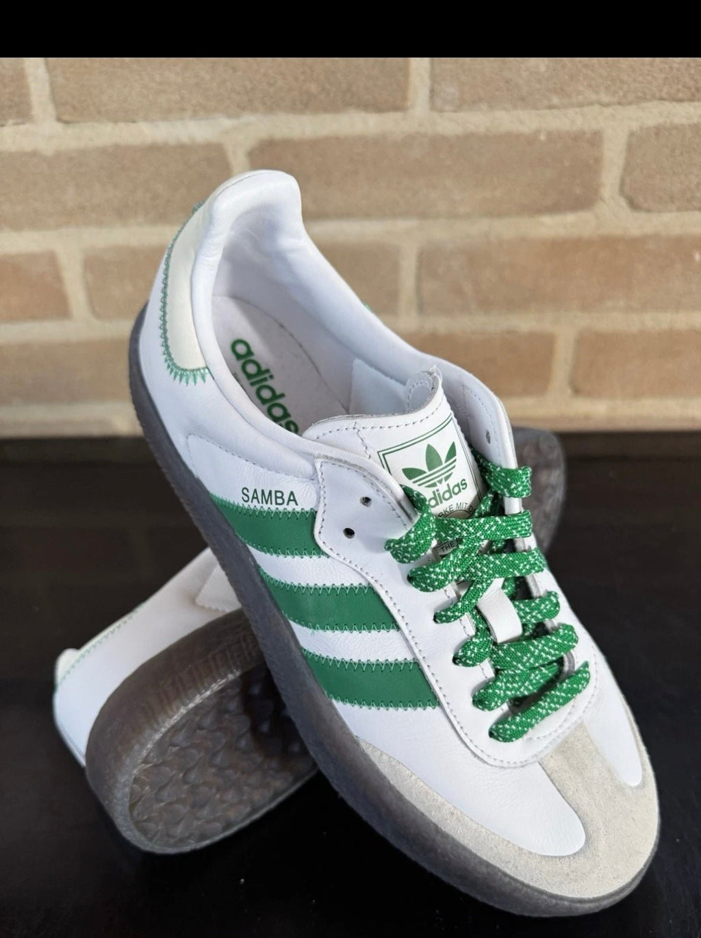 Sneakers retro' basse - Bianco/Verde - Giaguaro_Store