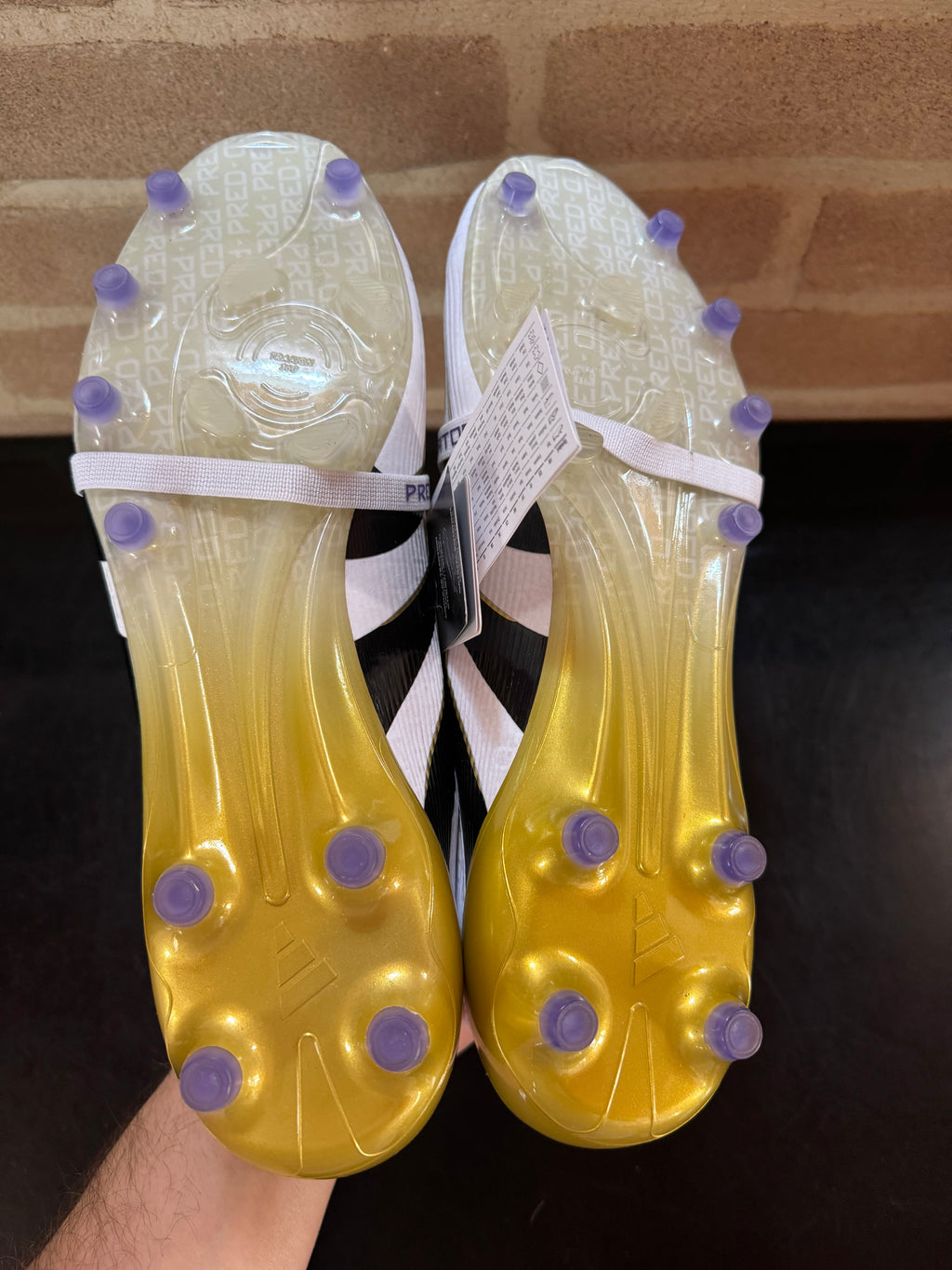 Adidas Predator Elite Foldover Tongue AG - Bianco/Nero