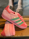 Adidas Gazelle Indoor - Rosa/Verde