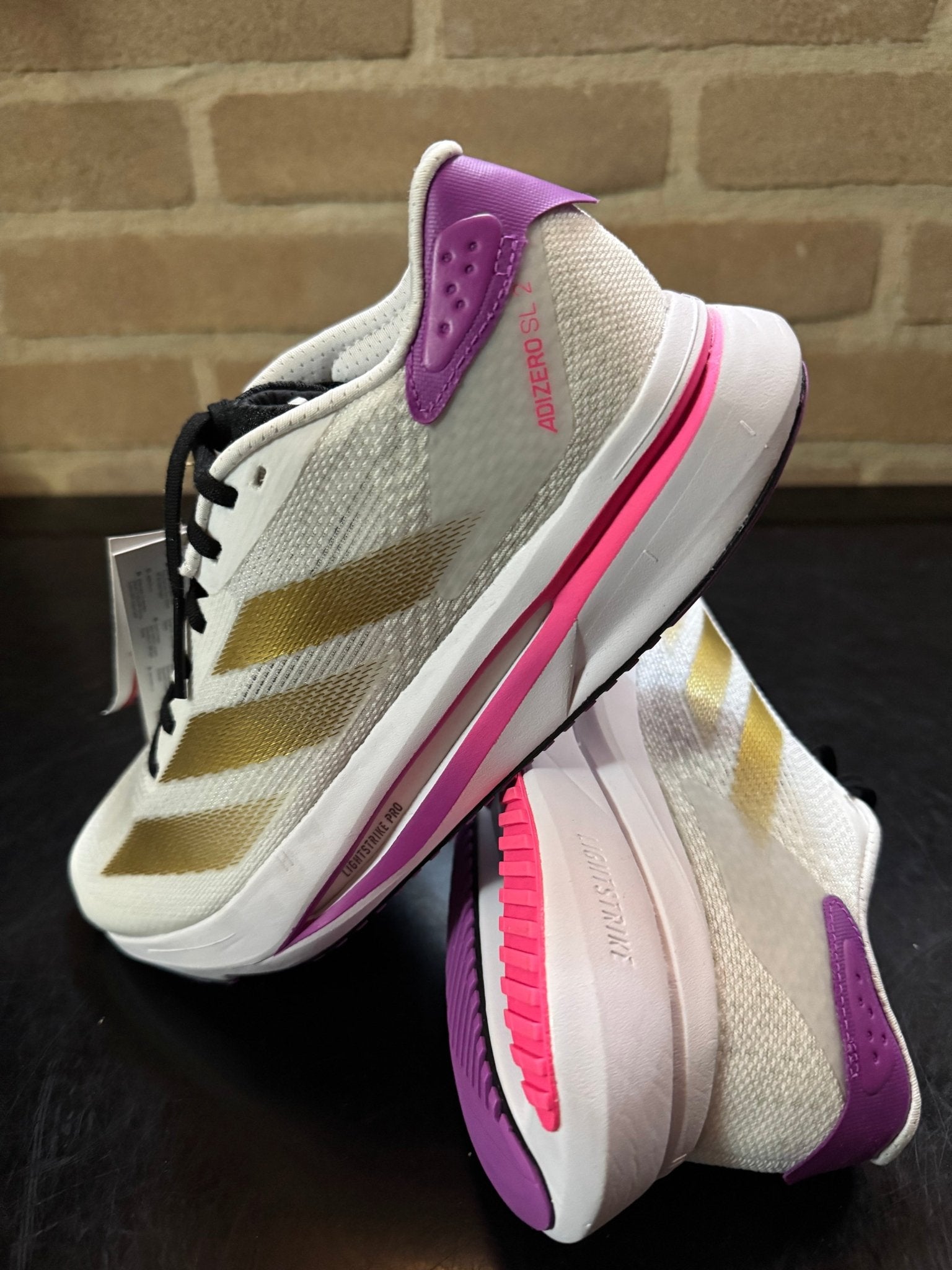 Scarpe da running leggere - Bianco/Oro - Giaguaro_Store