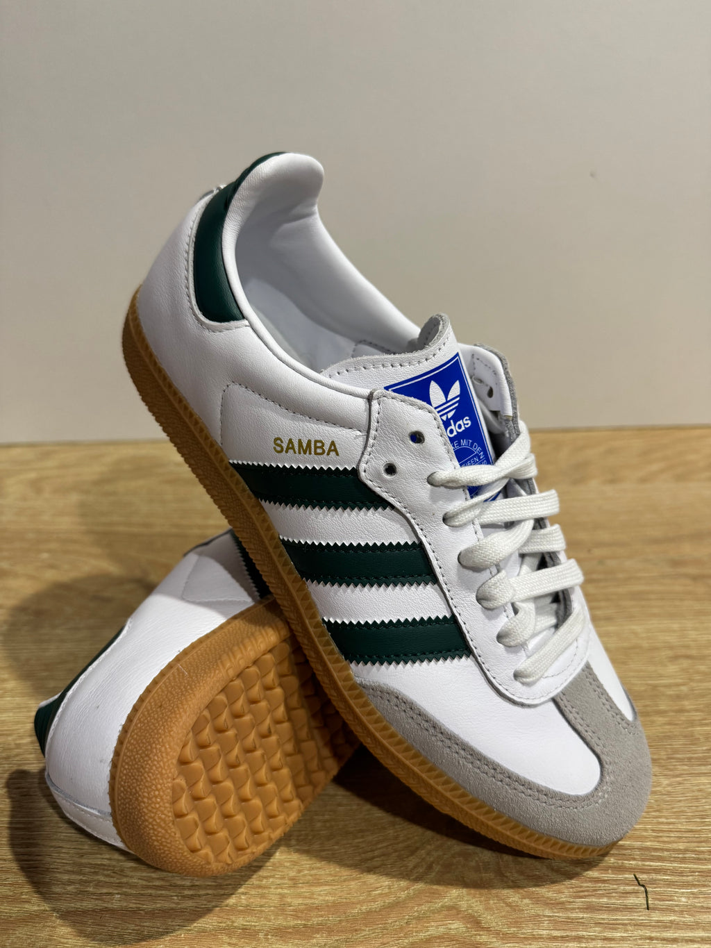 Adidas Samba OG "White collegiate green gum"