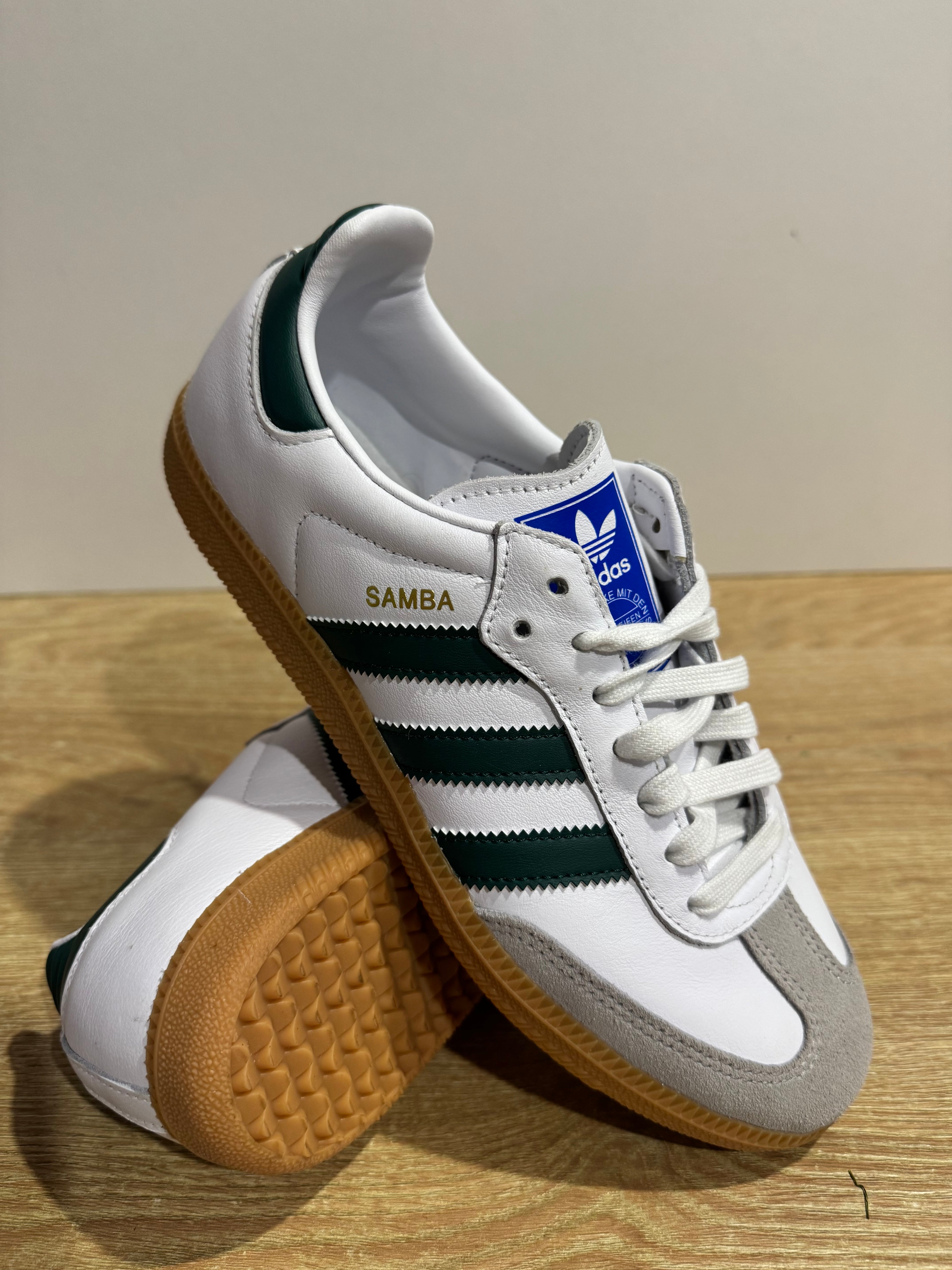 Adidas Samba OG "White collegiate green gum"