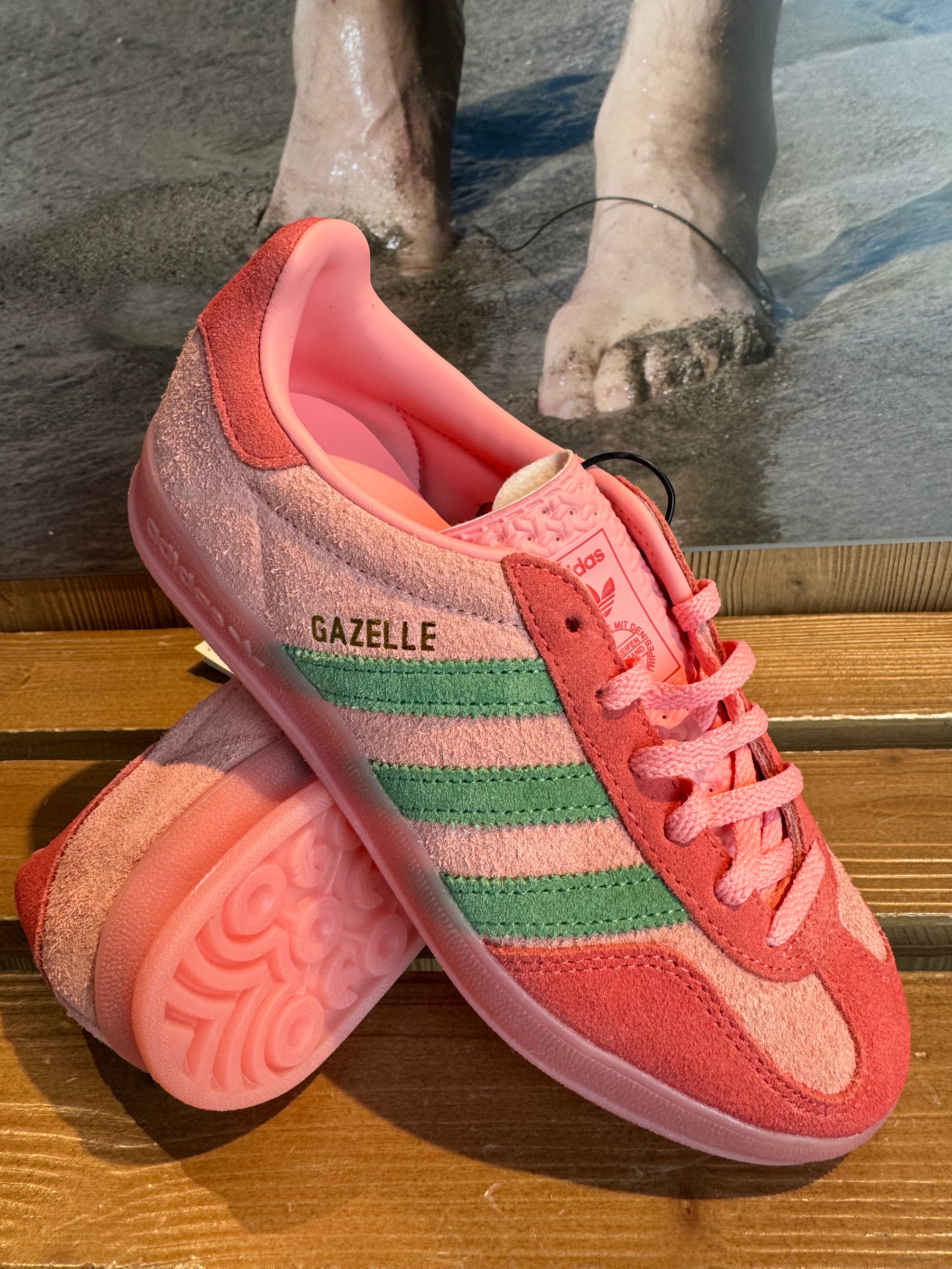 Adidas Gazelle Indoor - Rosa/Verde