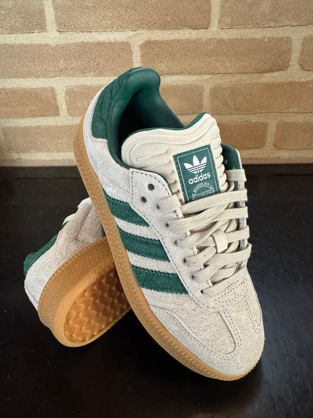 Adidas Samba XLG "Putty Grey Collegiate Green"
