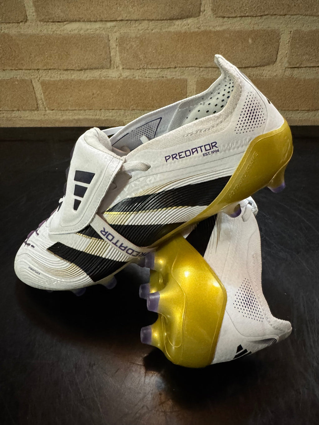 Scarpe da calcio Elite AG - linguetta ripiegabile - Bianco/Nero - Giaguaro_Store