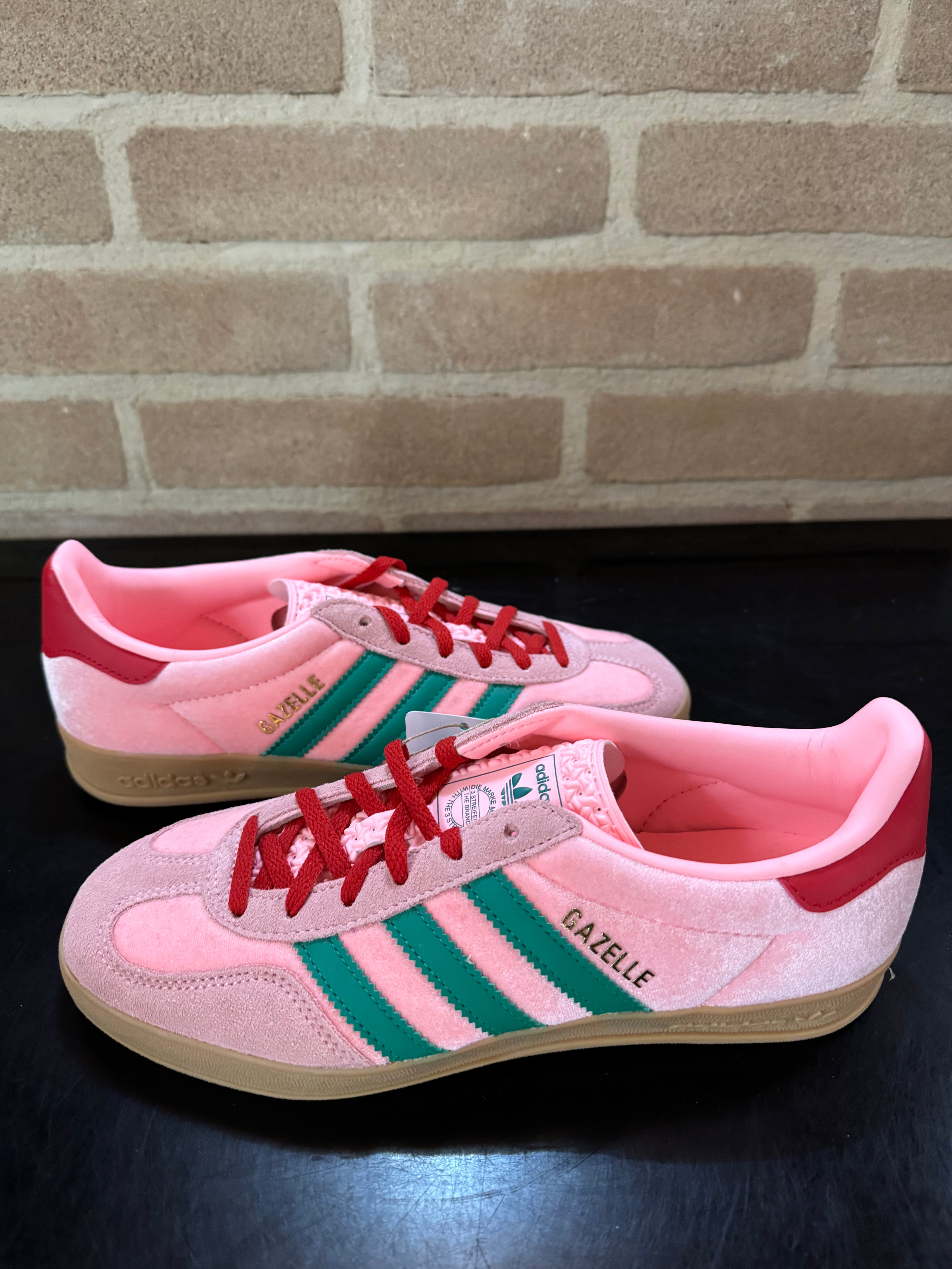 Adidas Gazelle indoor "Glow Pink Court Green"