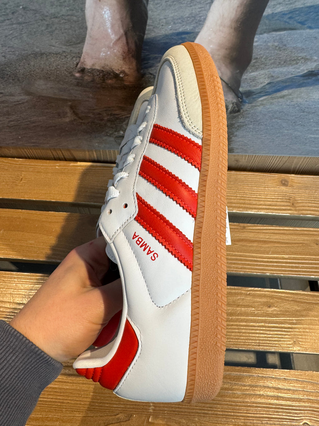 Adidas Samba OG - Bianco/rosse