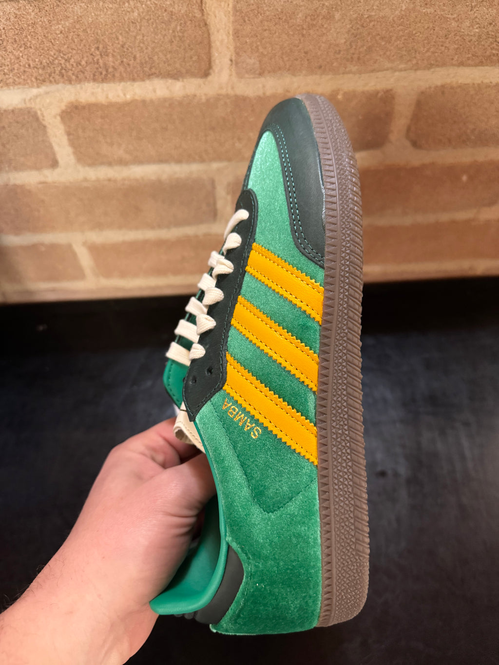 Adidas Samba OG "Green Preloved Yellow Velvet"