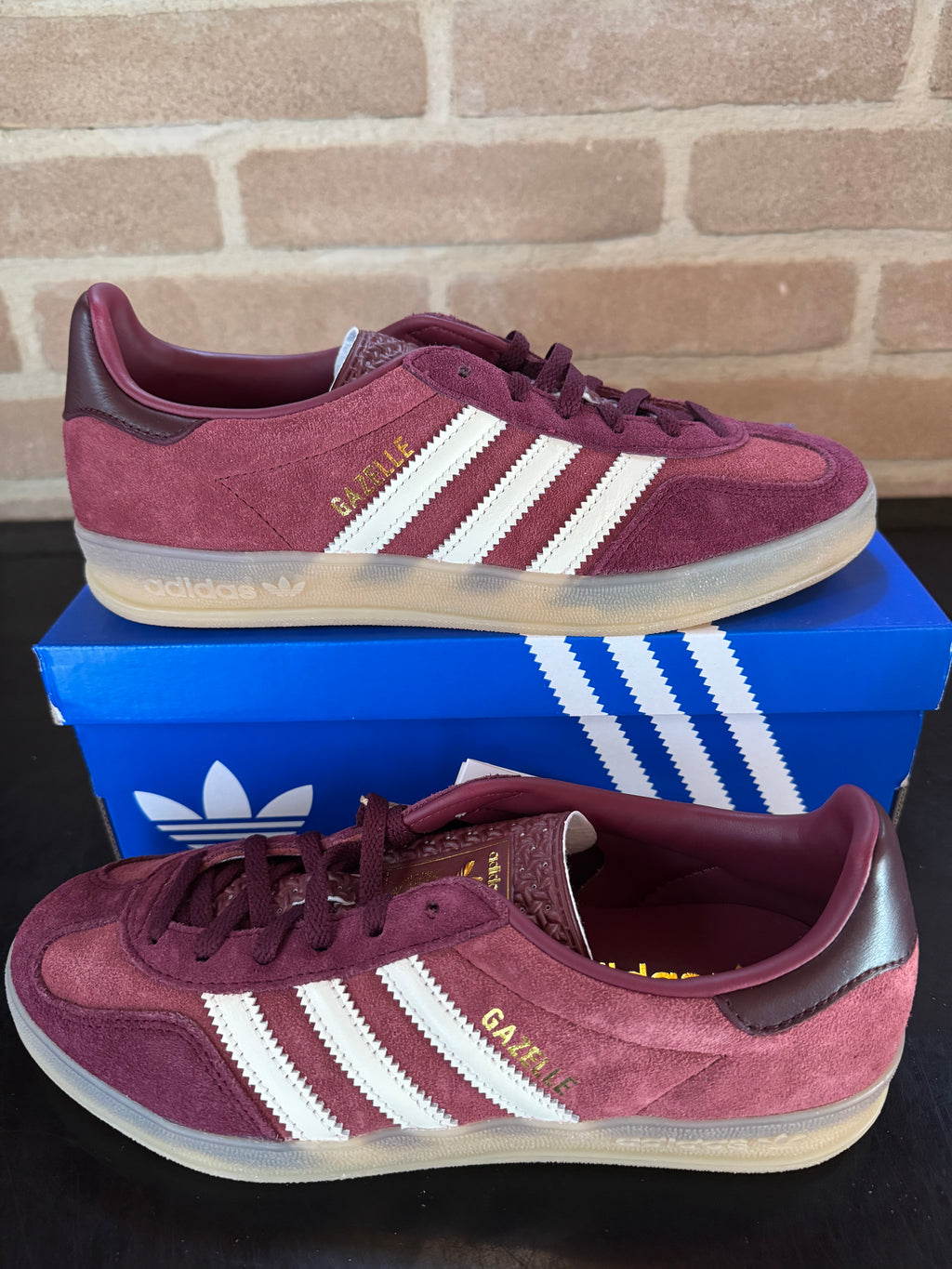 Adidas Gazelle Indoor - Shadow red off white