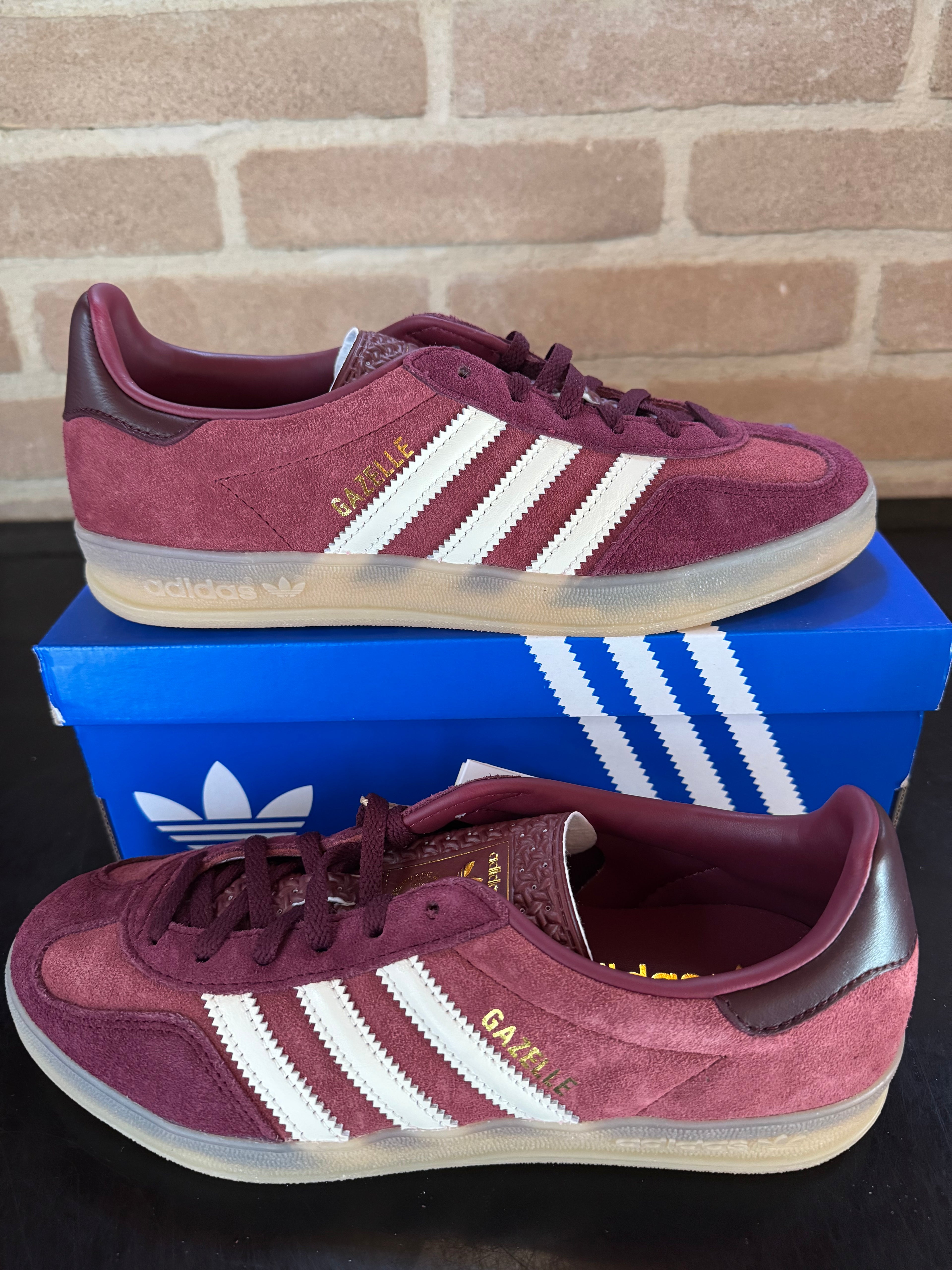 Adidas Gazelle Indoor - Shadow red off white