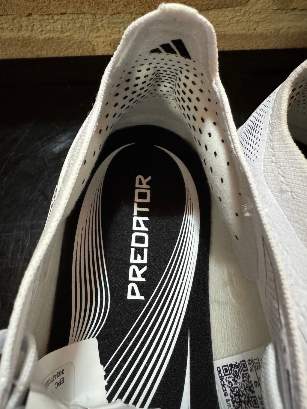 Scarpe da calcio Elite AG - linguetta ripiegabile - Bianco/Nero - Giaguaro_Store