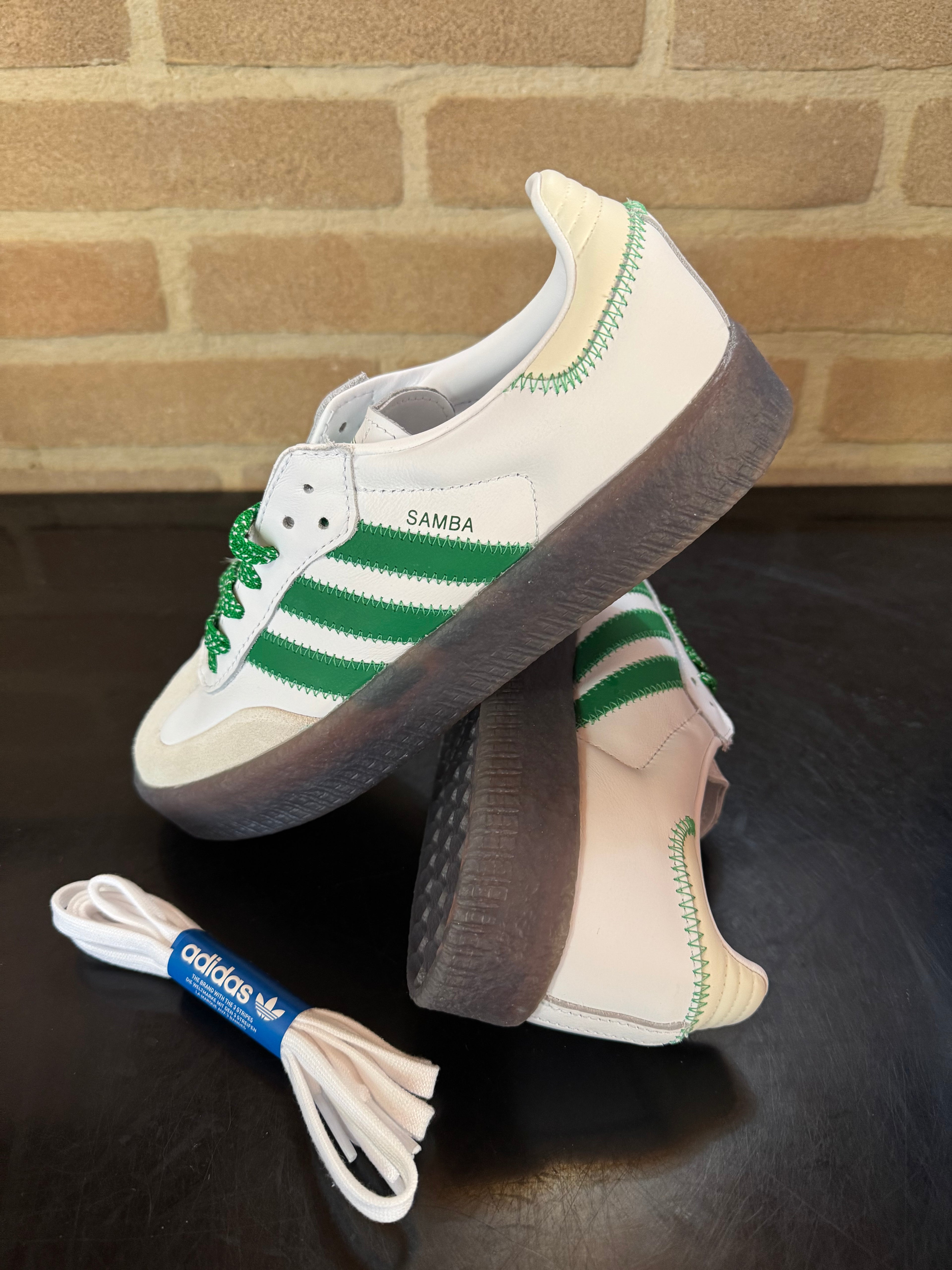 Adidas Sambae "White Green Gum"