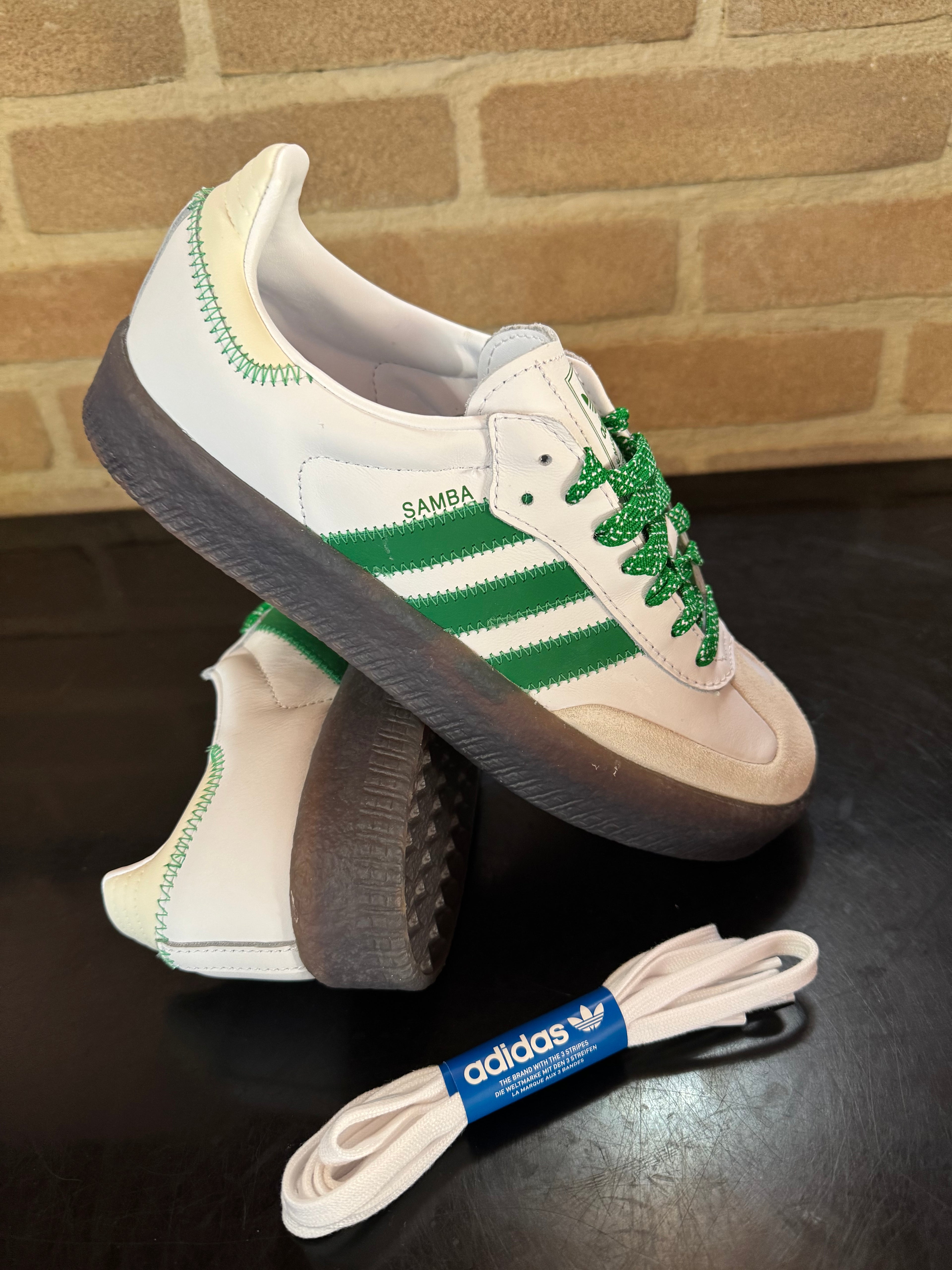 Adidas Sambae "White Green Gum"
