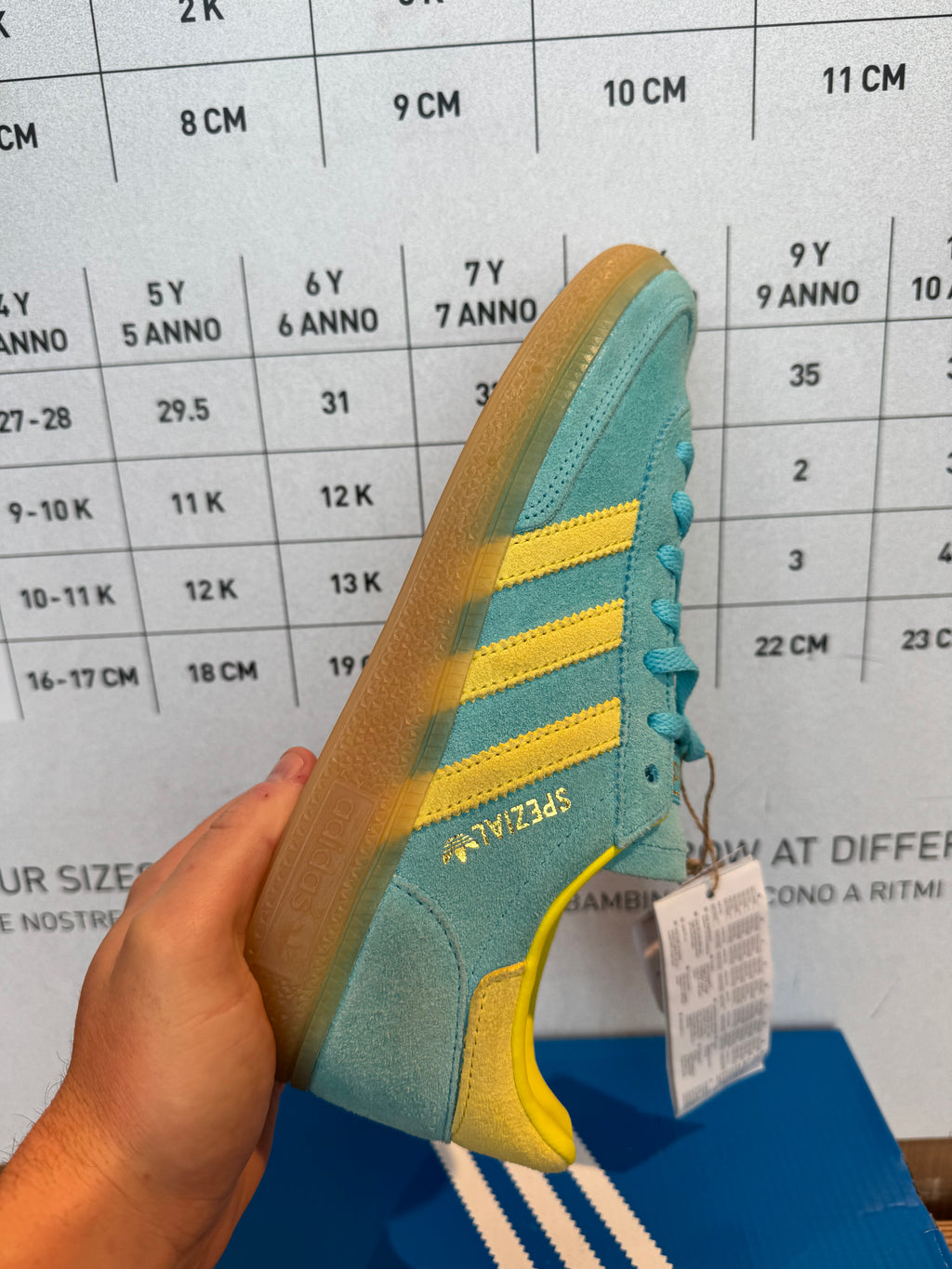 Adidas Handball Spezial "Blue Glow Bright Yellow"