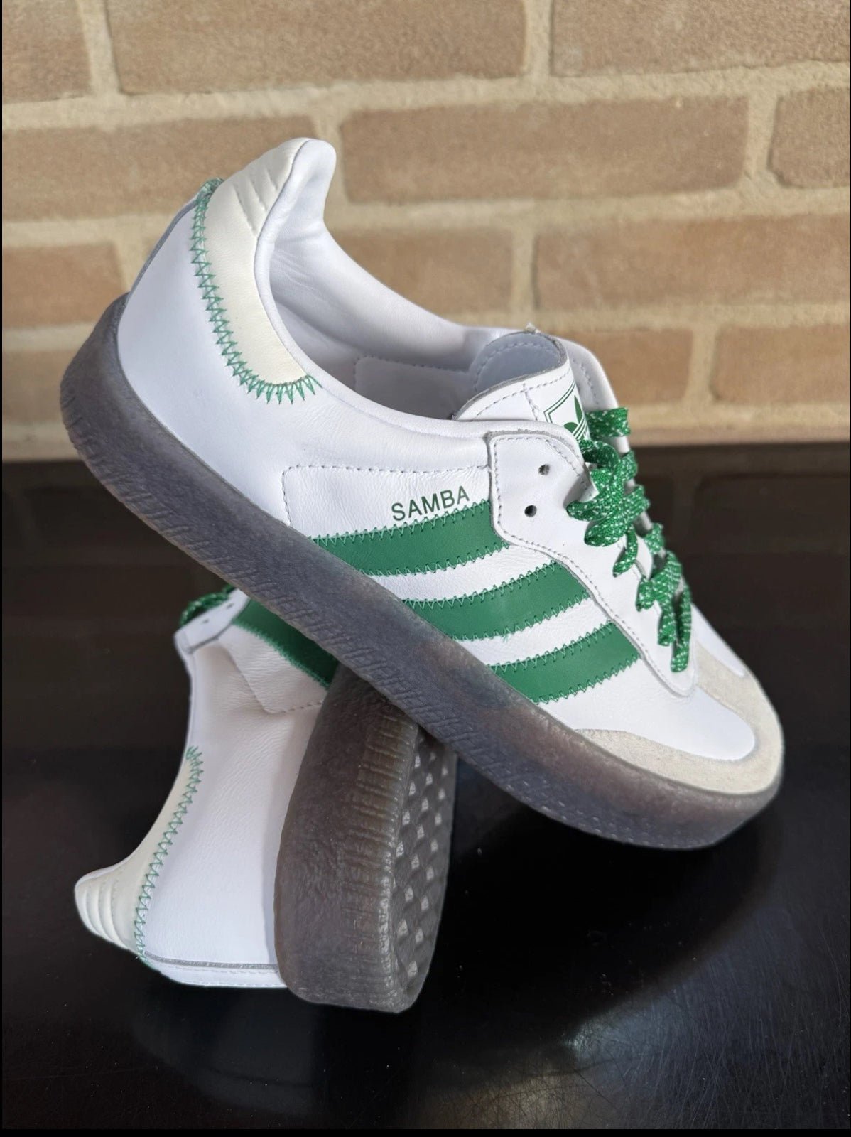 Sneakers retro' basse - Bianco/Verde - Giaguaro_Store